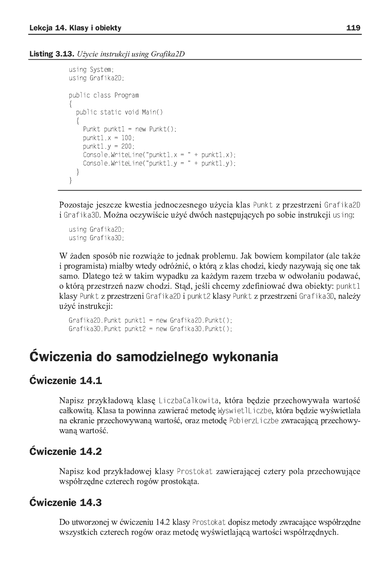 Fragment „C#. Praktyczny kurs” — strona 19 z 30