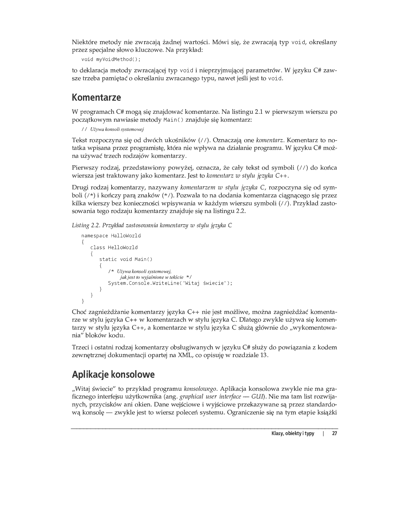 Fragment „C#. Programowanie” — strona 9 z 20
