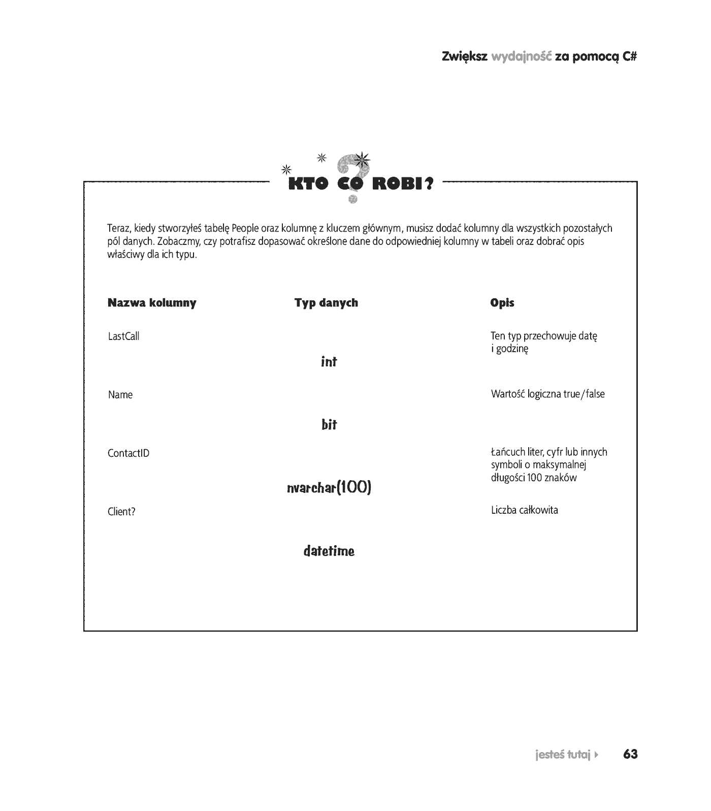Fragment „C#. Rusz głową!” — strona 45 z 71