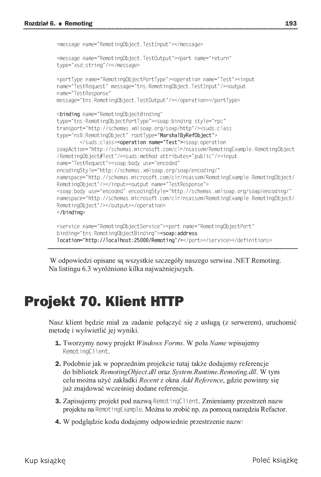 Fragment „C#. Tworzenie aplikacji sieciowych. Gotowe projekty” — strona 13 z 46