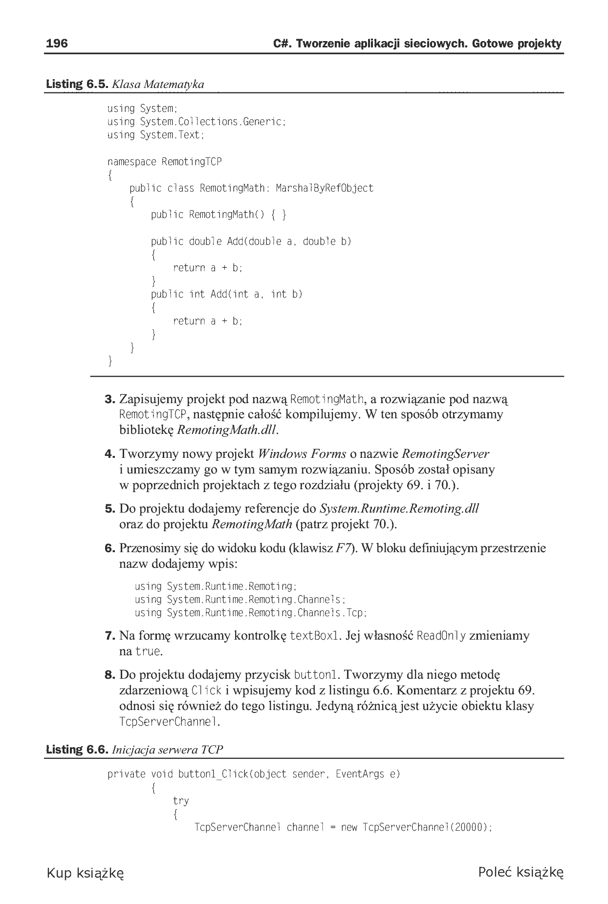 Fragment „C#. Tworzenie aplikacji sieciowych. Gotowe projekty” — strona 16 z 46