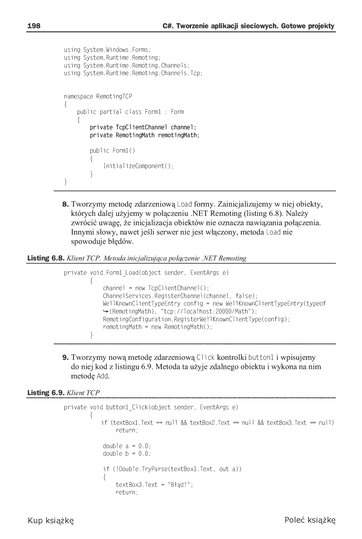 Fragment „C#. Tworzenie aplikacji sieciowych. Gotowe projekty” — strona 18 z 46