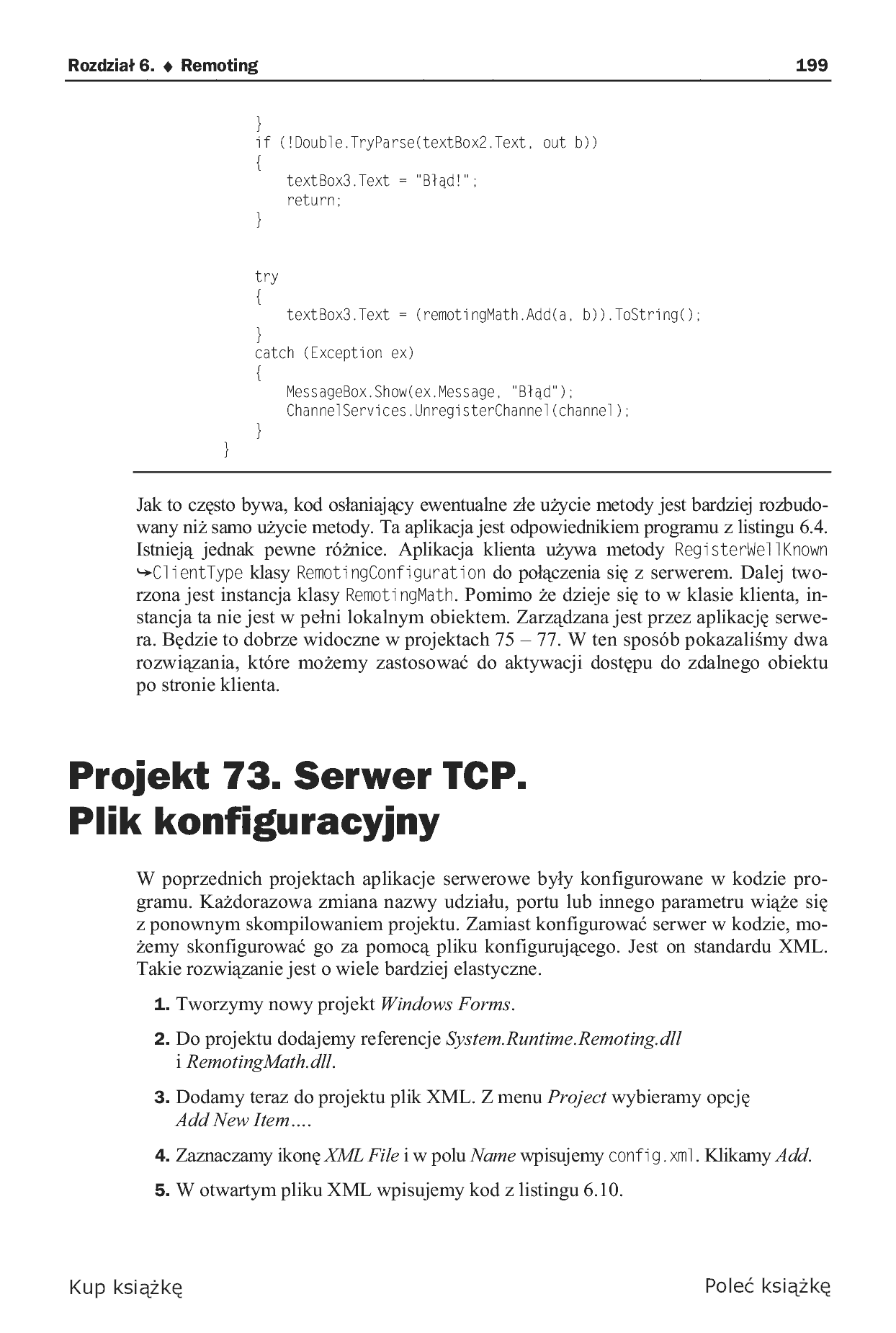 Fragment „C#. Tworzenie aplikacji sieciowych. Gotowe projekty” — strona 19 z 46