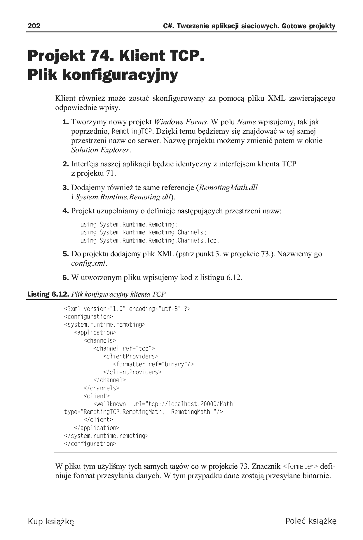 Fragment „C#. Tworzenie aplikacji sieciowych. Gotowe projekty” — strona 22 z 46