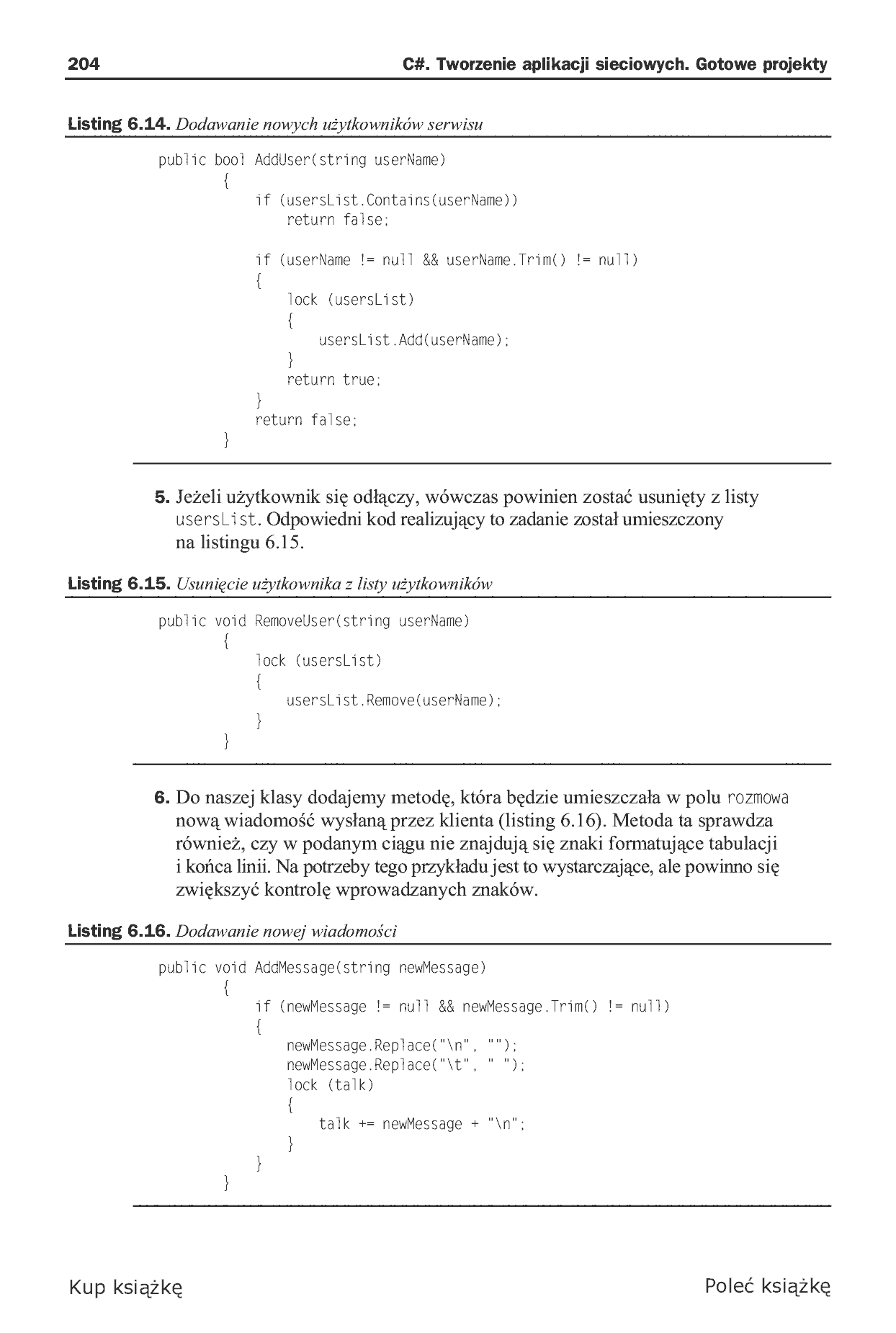 Fragment „C#. Tworzenie aplikacji sieciowych. Gotowe projekty” — strona 24 z 46
