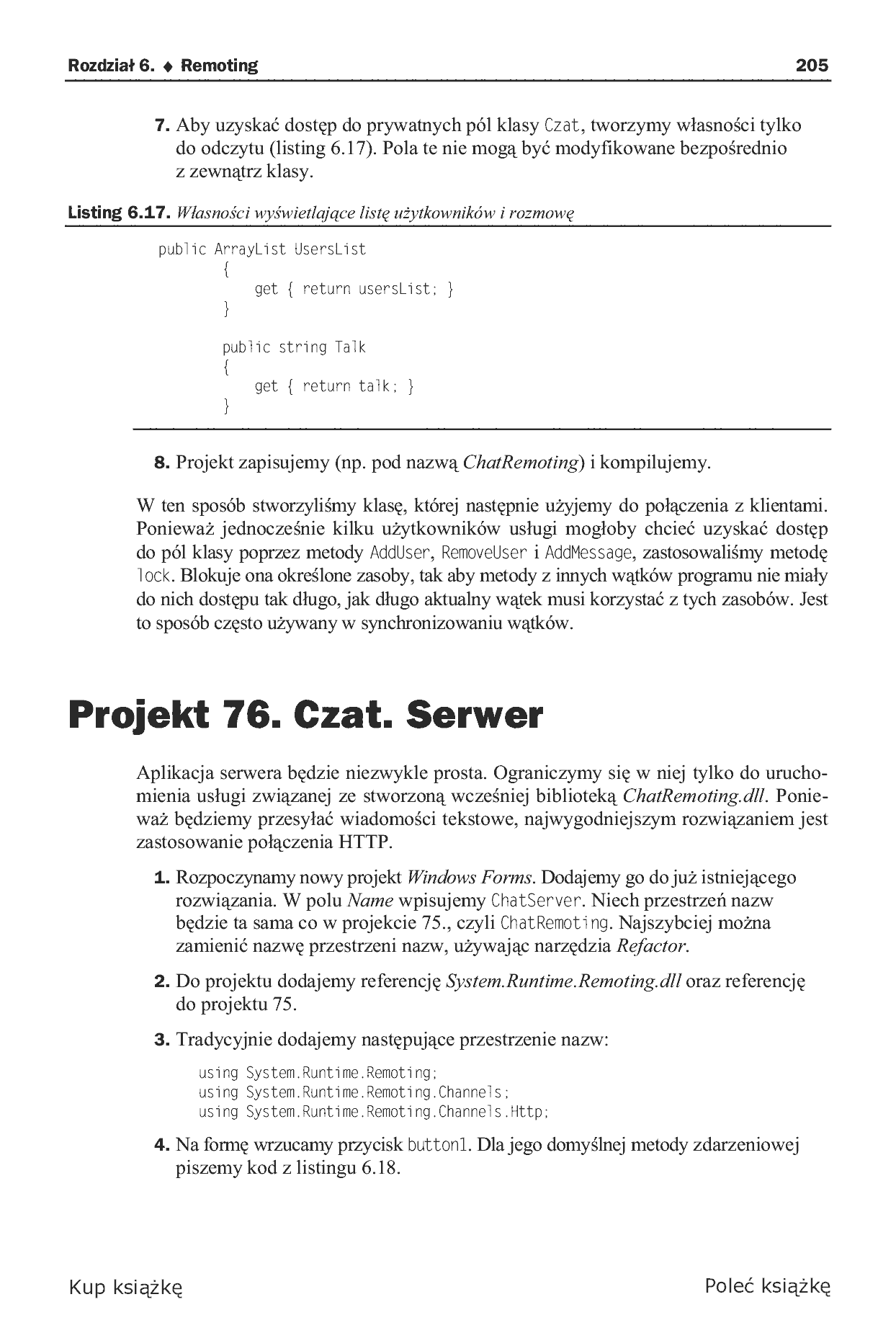 Fragment „C#. Tworzenie aplikacji sieciowych. Gotowe projekty” — strona 25 z 46