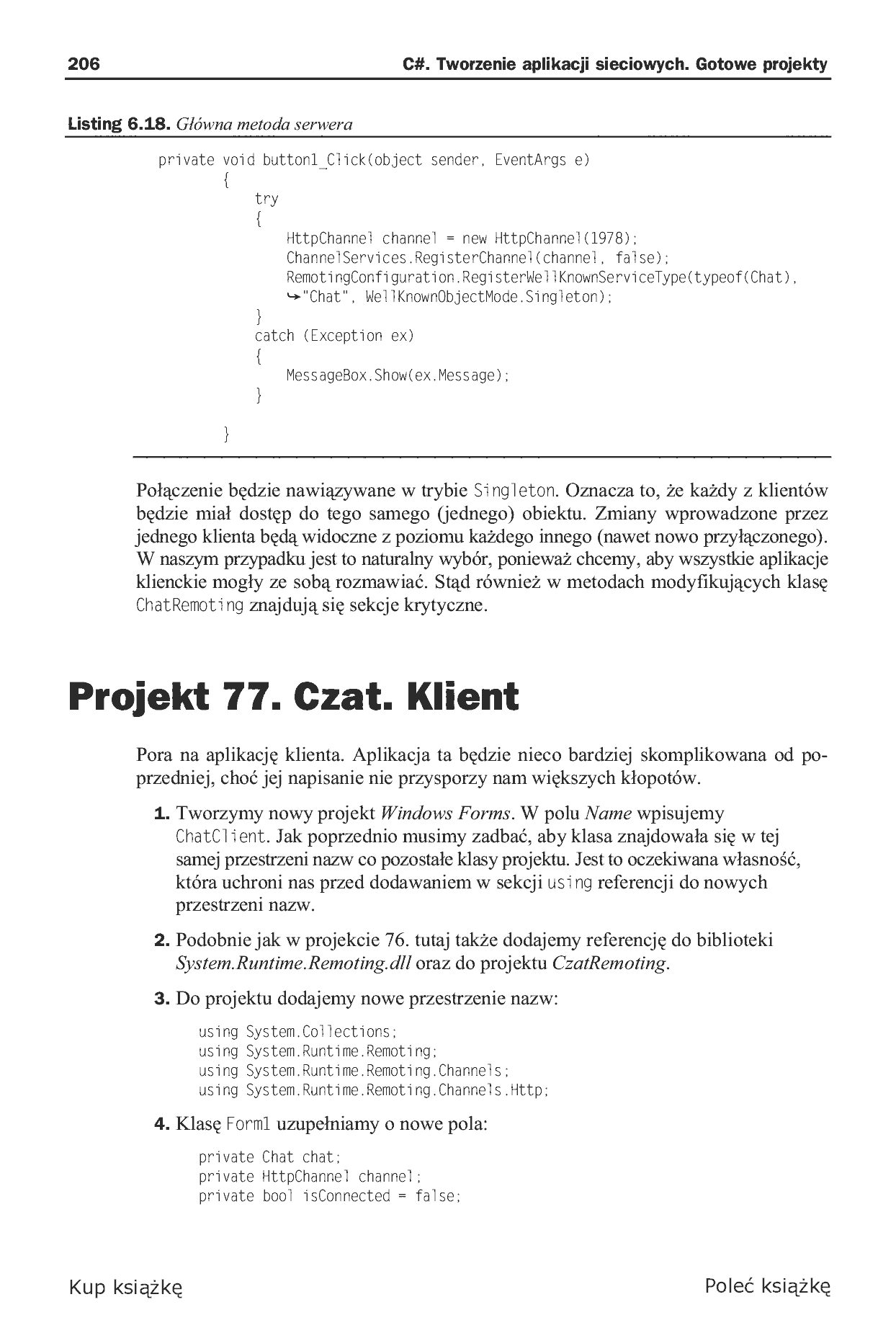 Fragment „C#. Tworzenie aplikacji sieciowych. Gotowe projekty” — strona 26 z 46