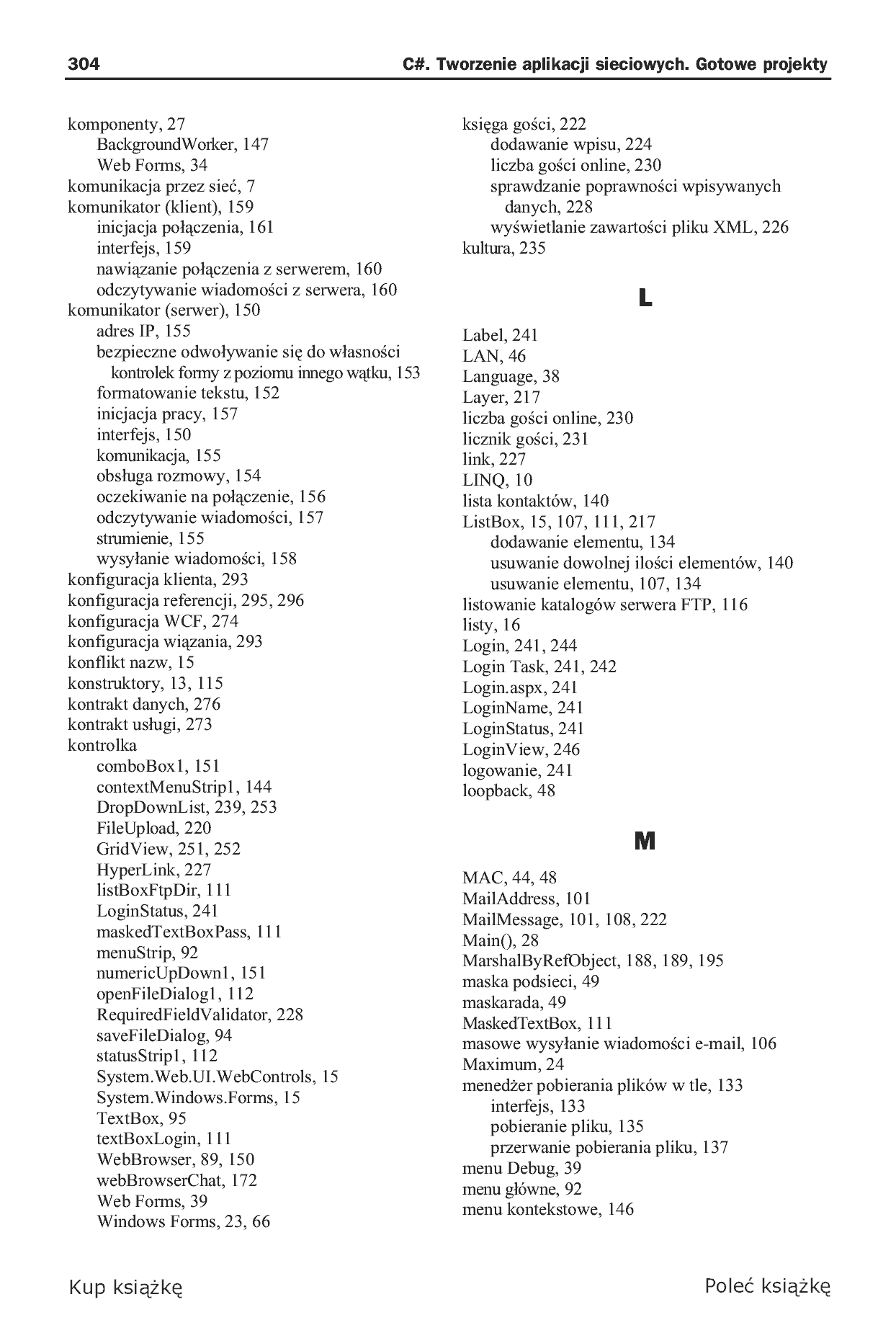 Fragment „C#. Tworzenie aplikacji sieciowych. Gotowe projekty” — strona 36 z 46