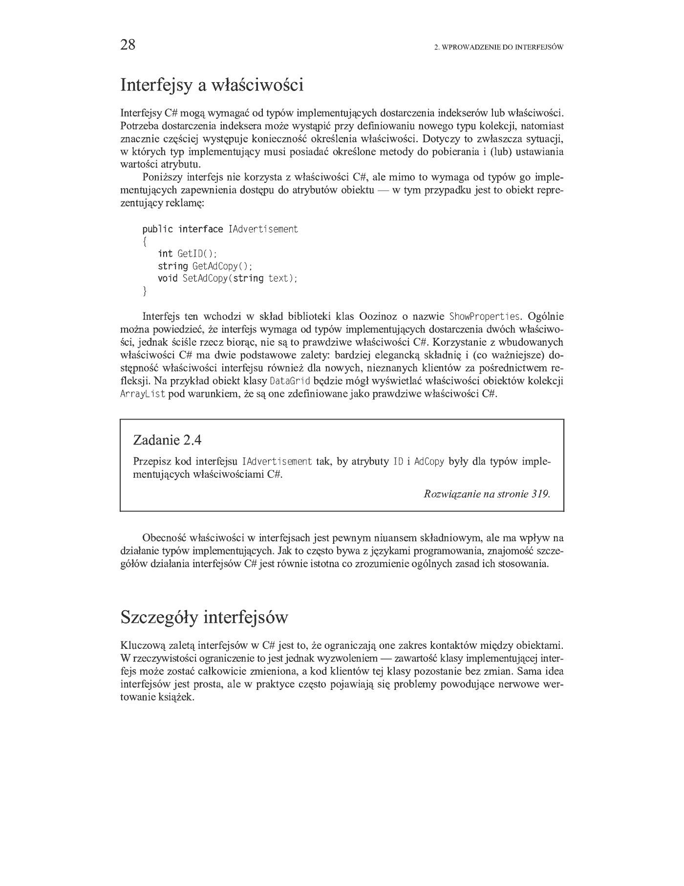 Fragment „C#. Wzorce projektowe” — strona 14 z 16