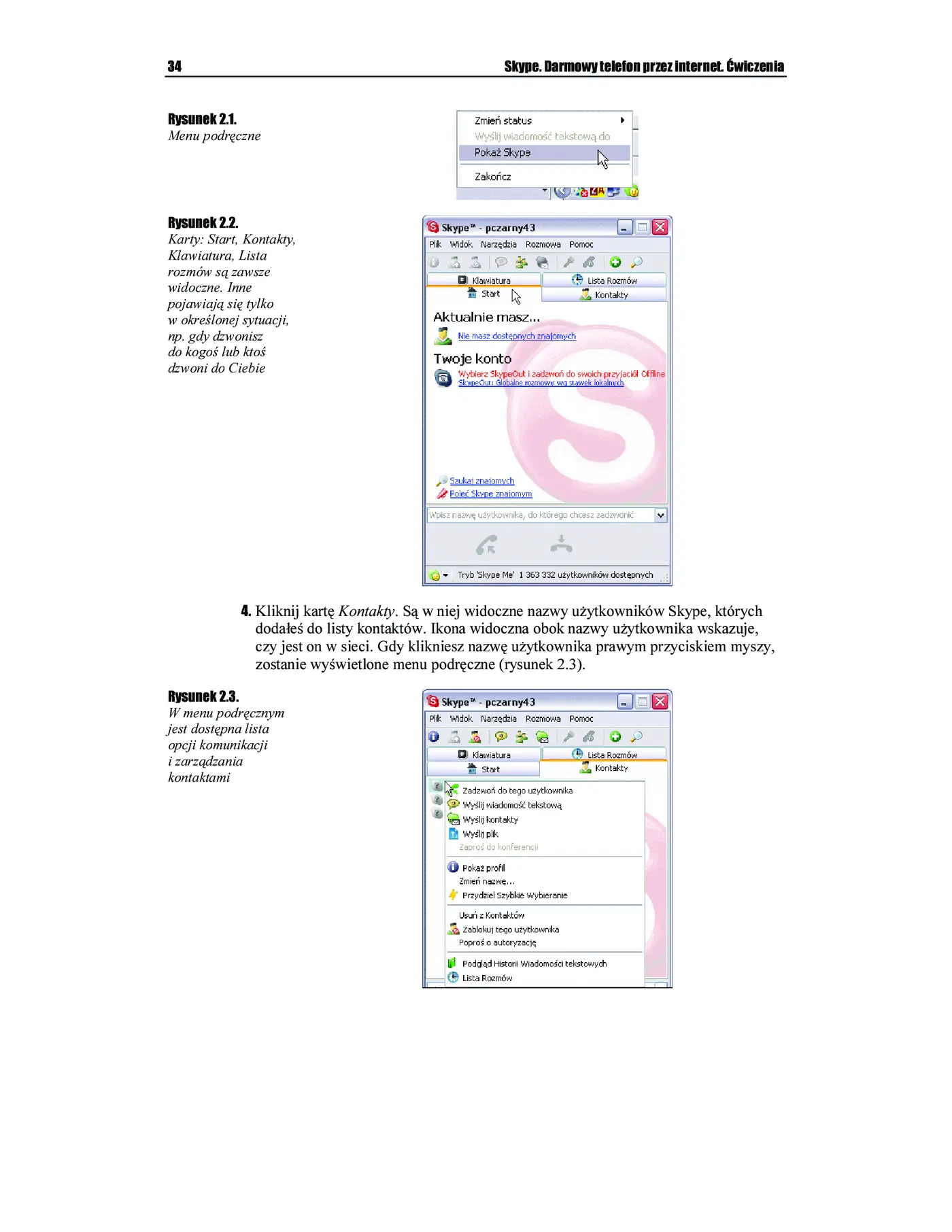 Fragment „Skype. Darmowy telefon przez internet. Ćwiczenia” — strona 5 z 10