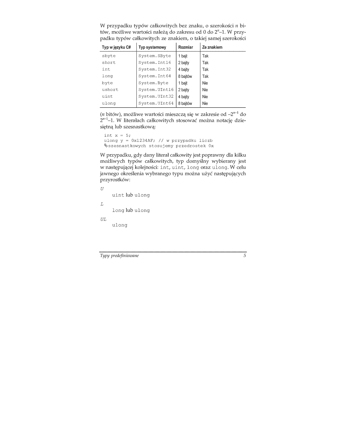 Fragment „C#. Leksykon kieszonkowy” — strona 8 z 13