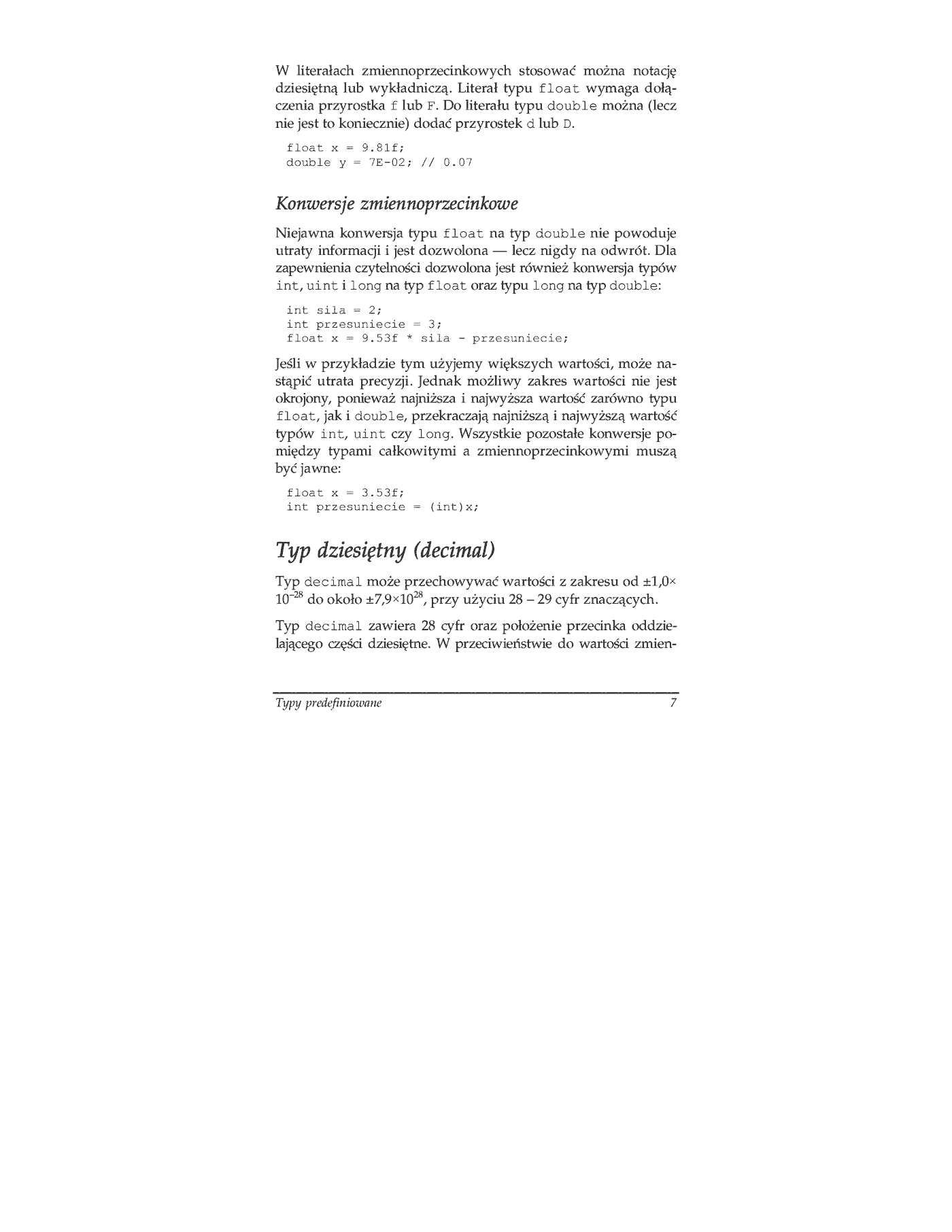 Fragment „C#. Leksykon kieszonkowy” — strona 10 z 13