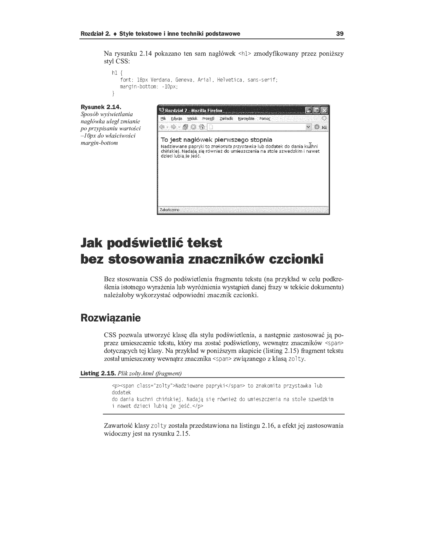Fragment „CSS. Antologia. 101 wskazówek i trików” — strona 24 z 39
