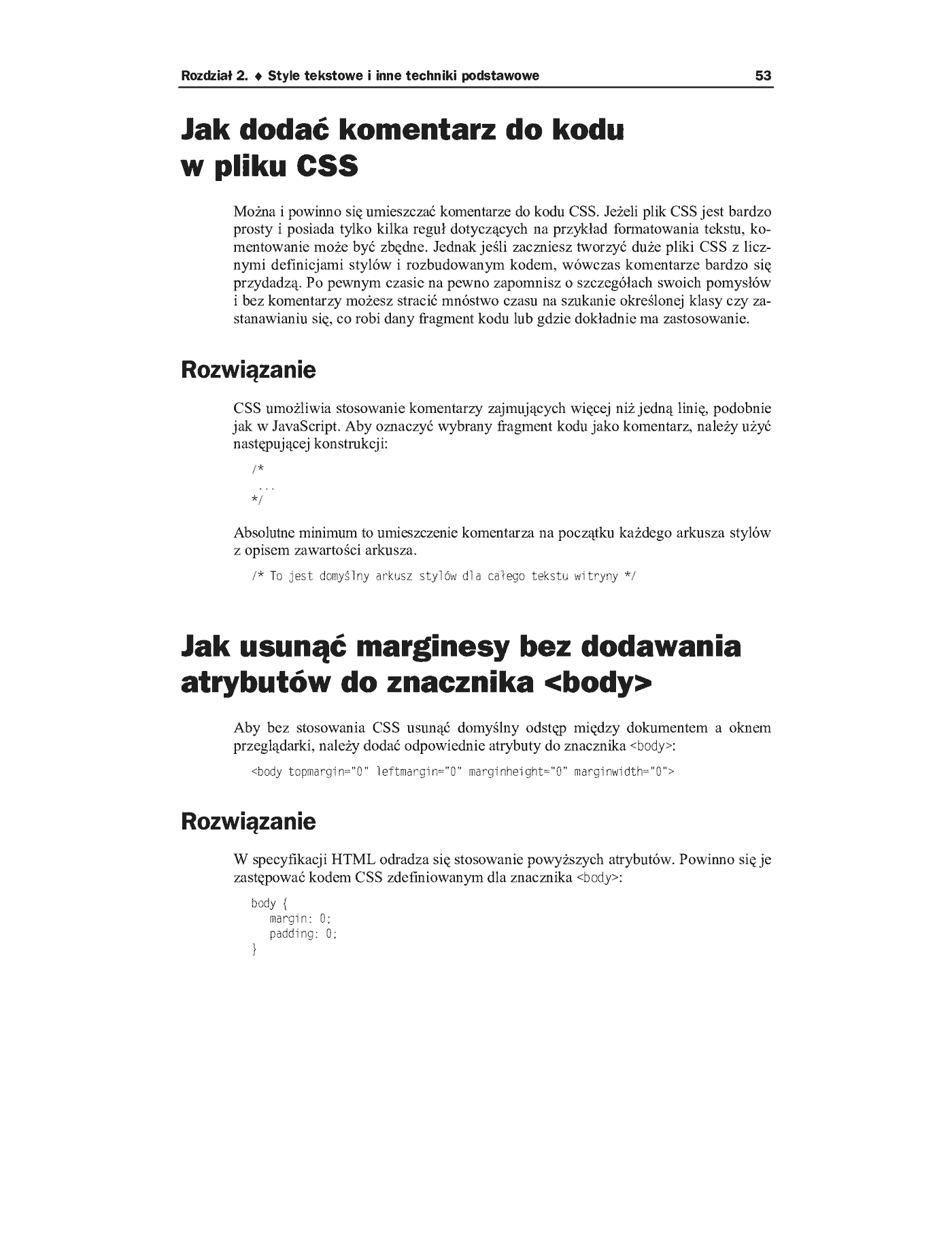 Fragment „CSS. Antologia. 101 wskazówek i trików” — strona 38 z 39