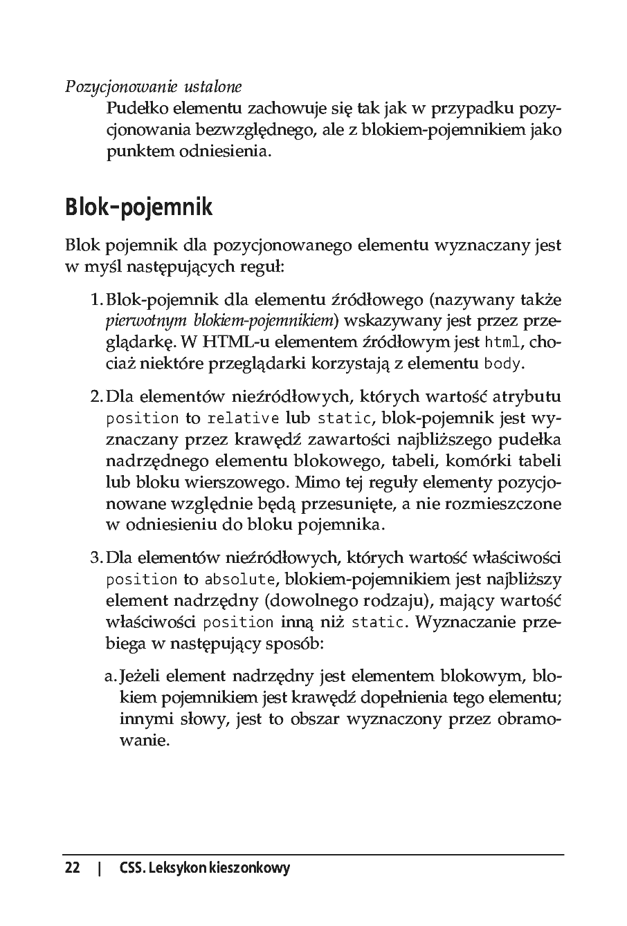 Fragment „CSS. Leksykon kieszonkowy” — strona 5 z 12