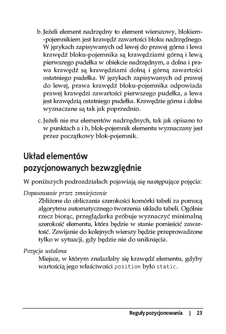 Fragment „CSS. Leksykon kieszonkowy” — strona 6 z 12