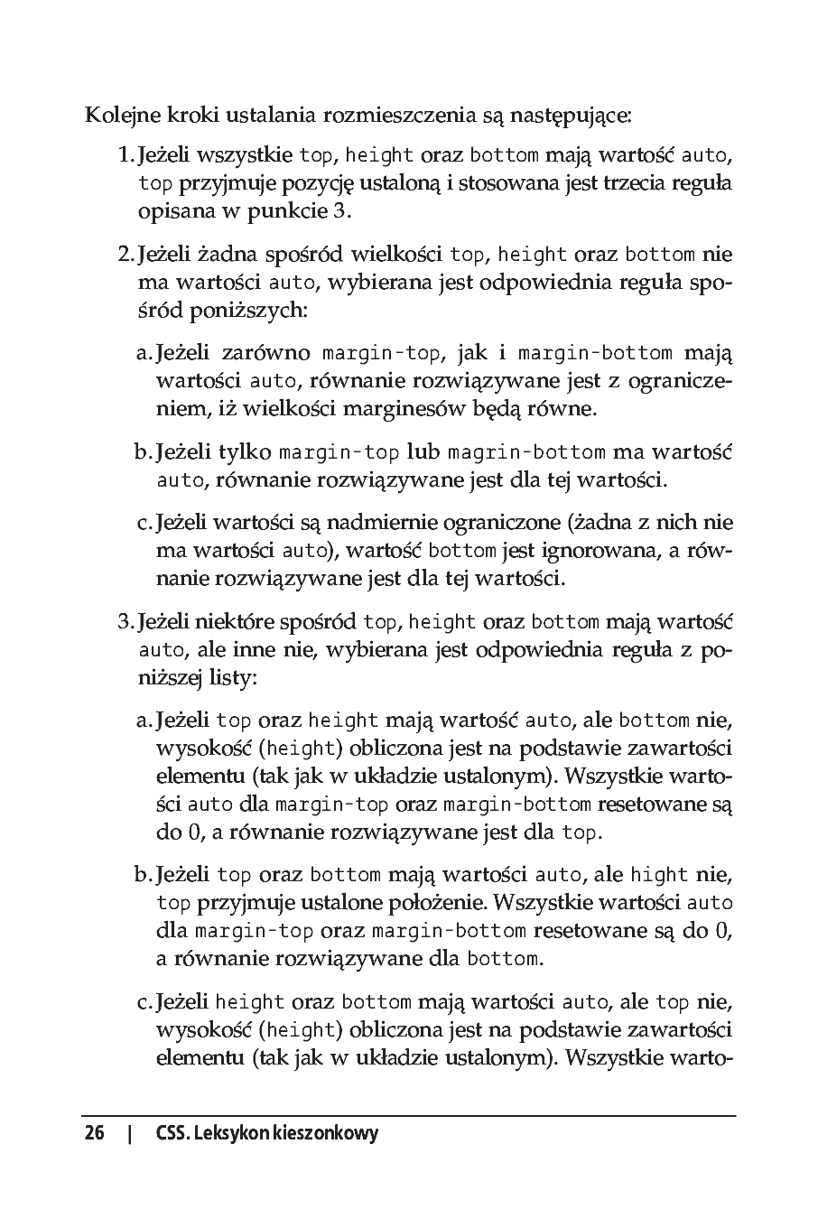 Fragment „CSS. Leksykon kieszonkowy” — strona 9 z 12