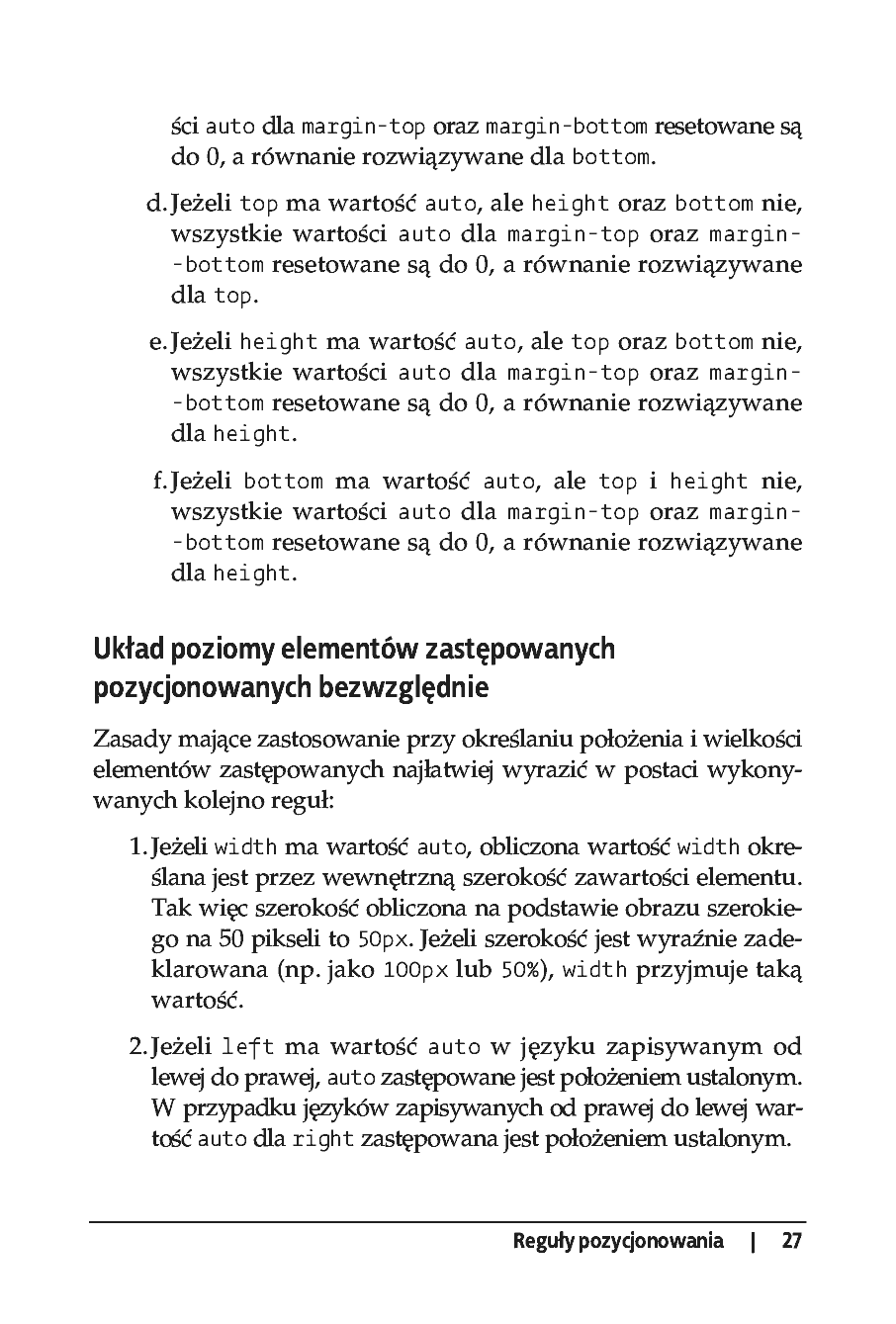 Fragment „CSS. Leksykon kieszonkowy” — strona 10 z 12