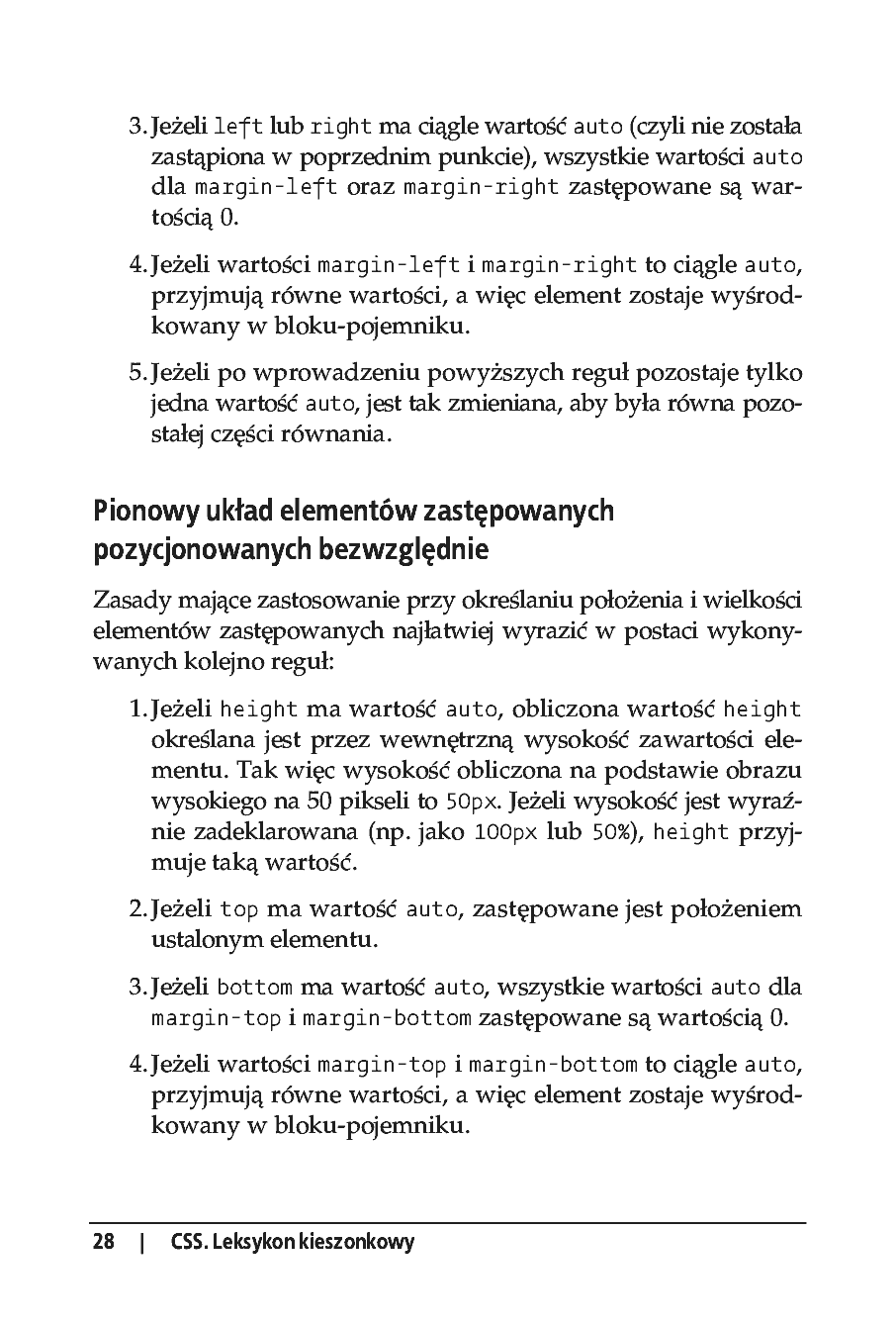 Fragment „CSS. Leksykon kieszonkowy” — strona 11 z 12