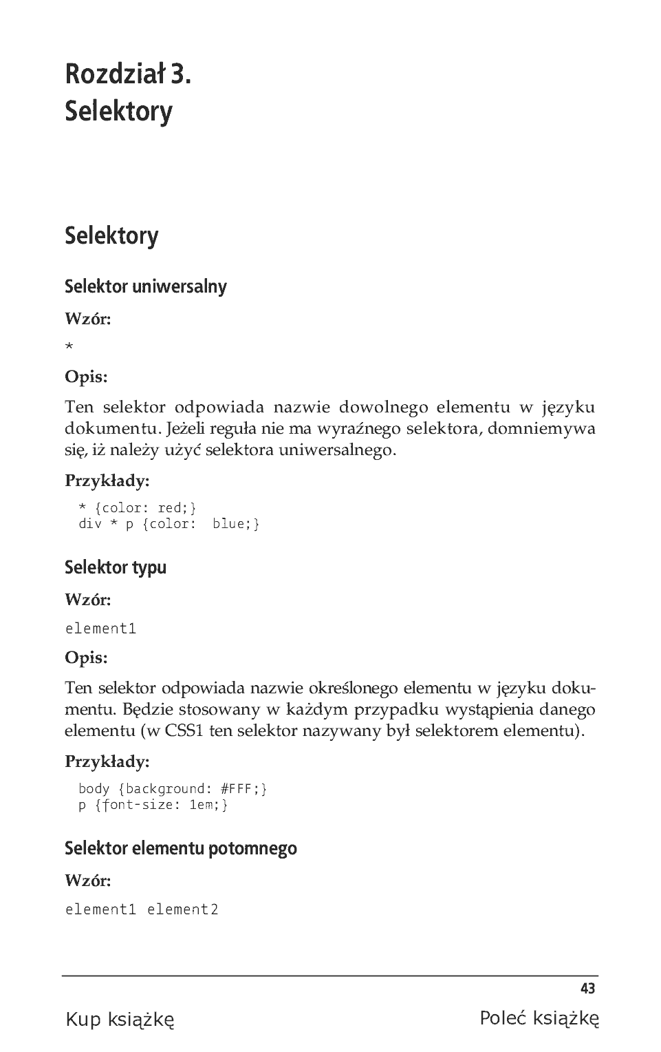Fragment „CSS. Leksykon kieszonkowy. Wydanie IV” — strona 5 z 34