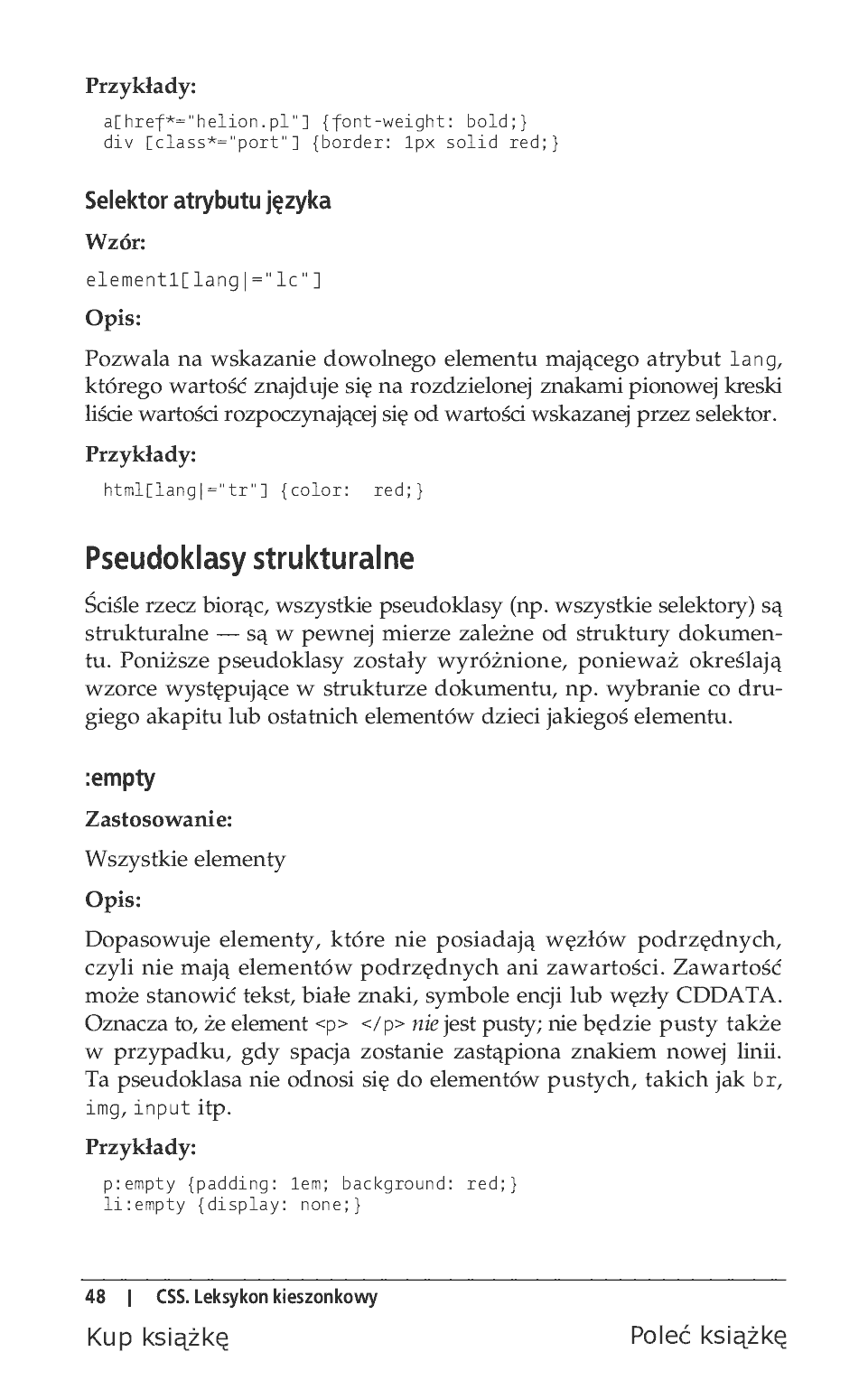 Fragment „CSS. Leksykon kieszonkowy. Wydanie IV” — strona 10 z 34