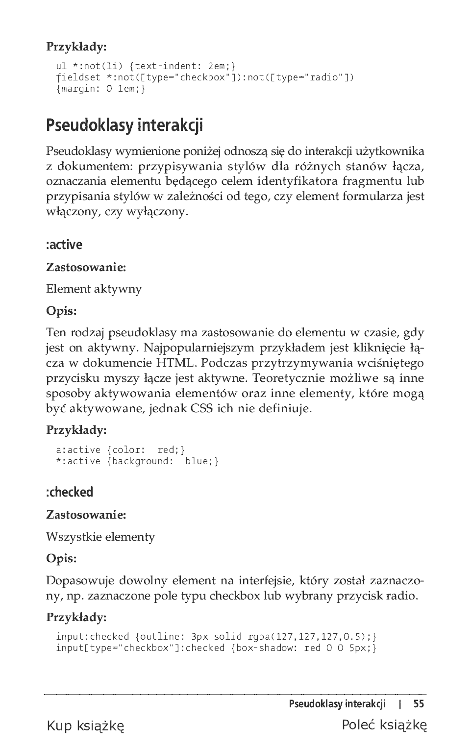 Fragment „CSS. Leksykon kieszonkowy. Wydanie IV” — strona 17 z 34