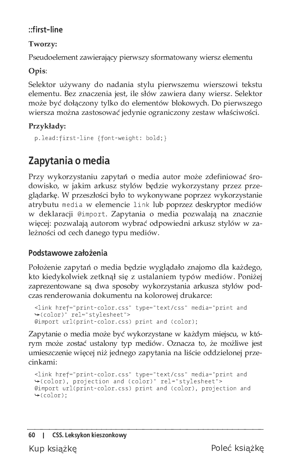 Fragment „CSS. Leksykon kieszonkowy. Wydanie IV” — strona 22 z 34