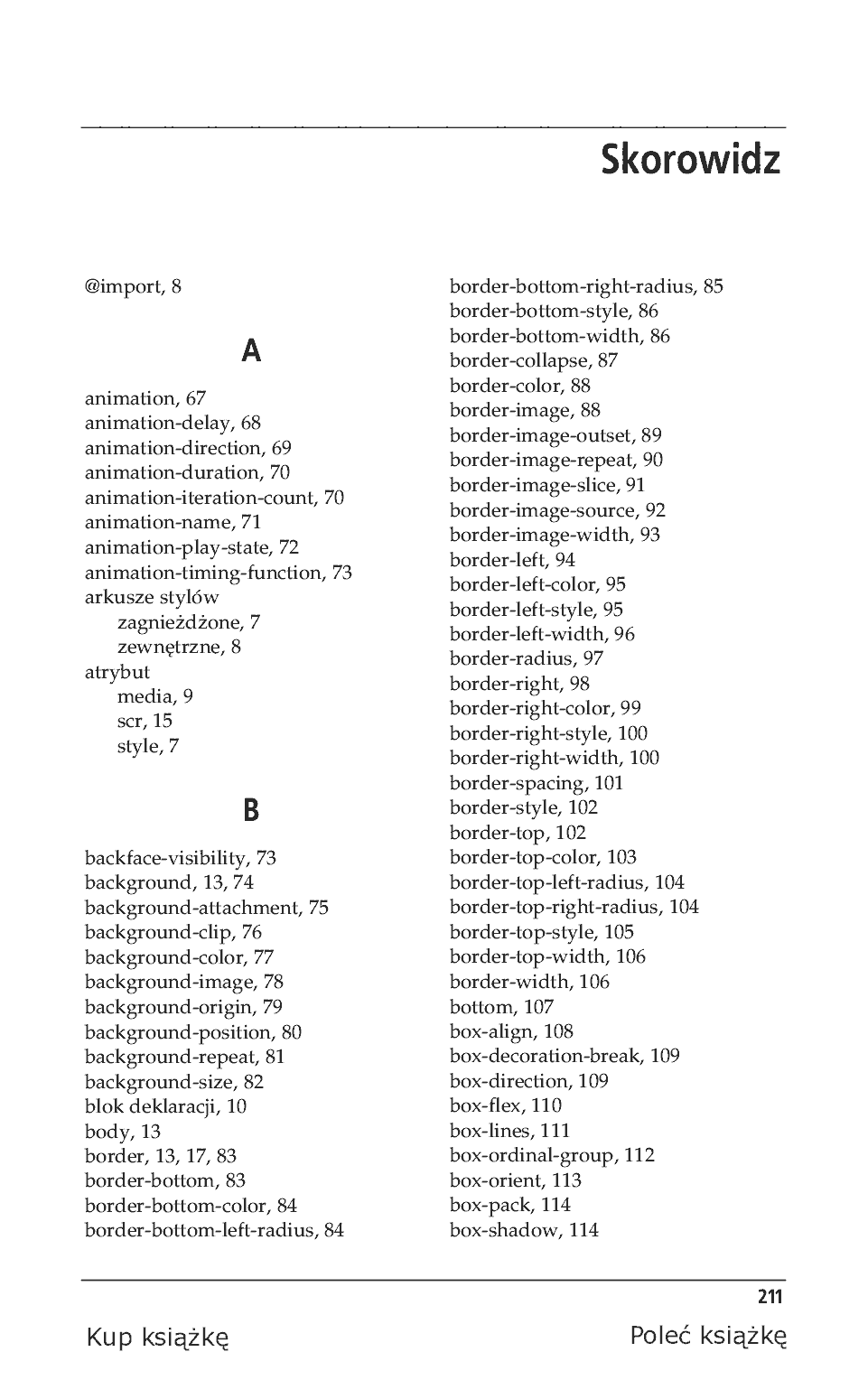 Fragment „CSS. Leksykon kieszonkowy. Wydanie IV” — strona 28 z 34