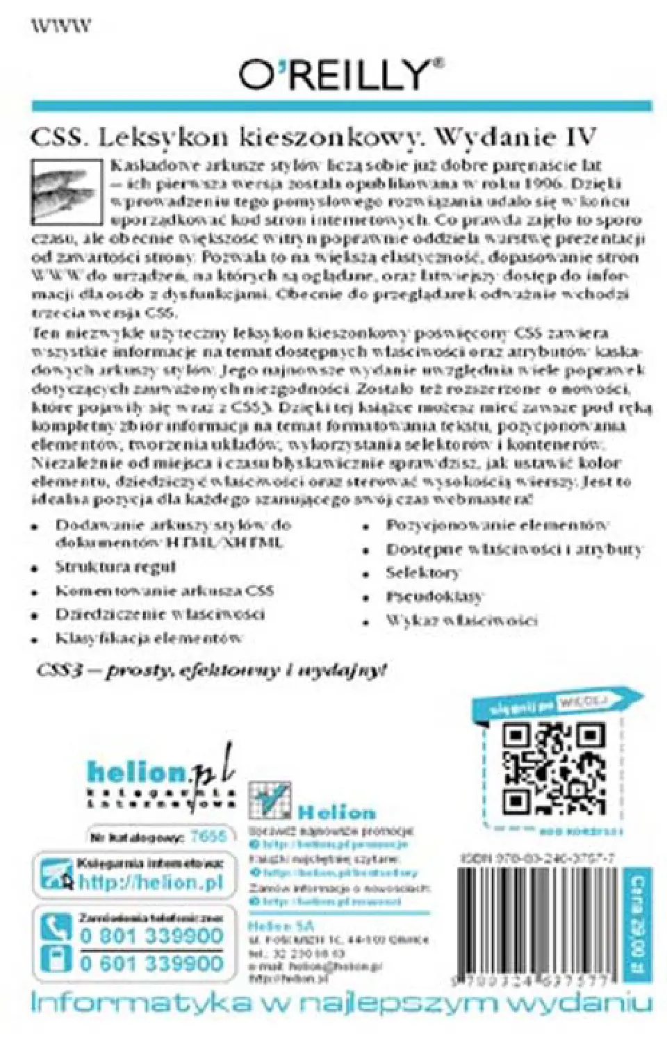 Fragment „CSS. Leksykon kieszonkowy. Wydanie IV” — strona 34 z 34