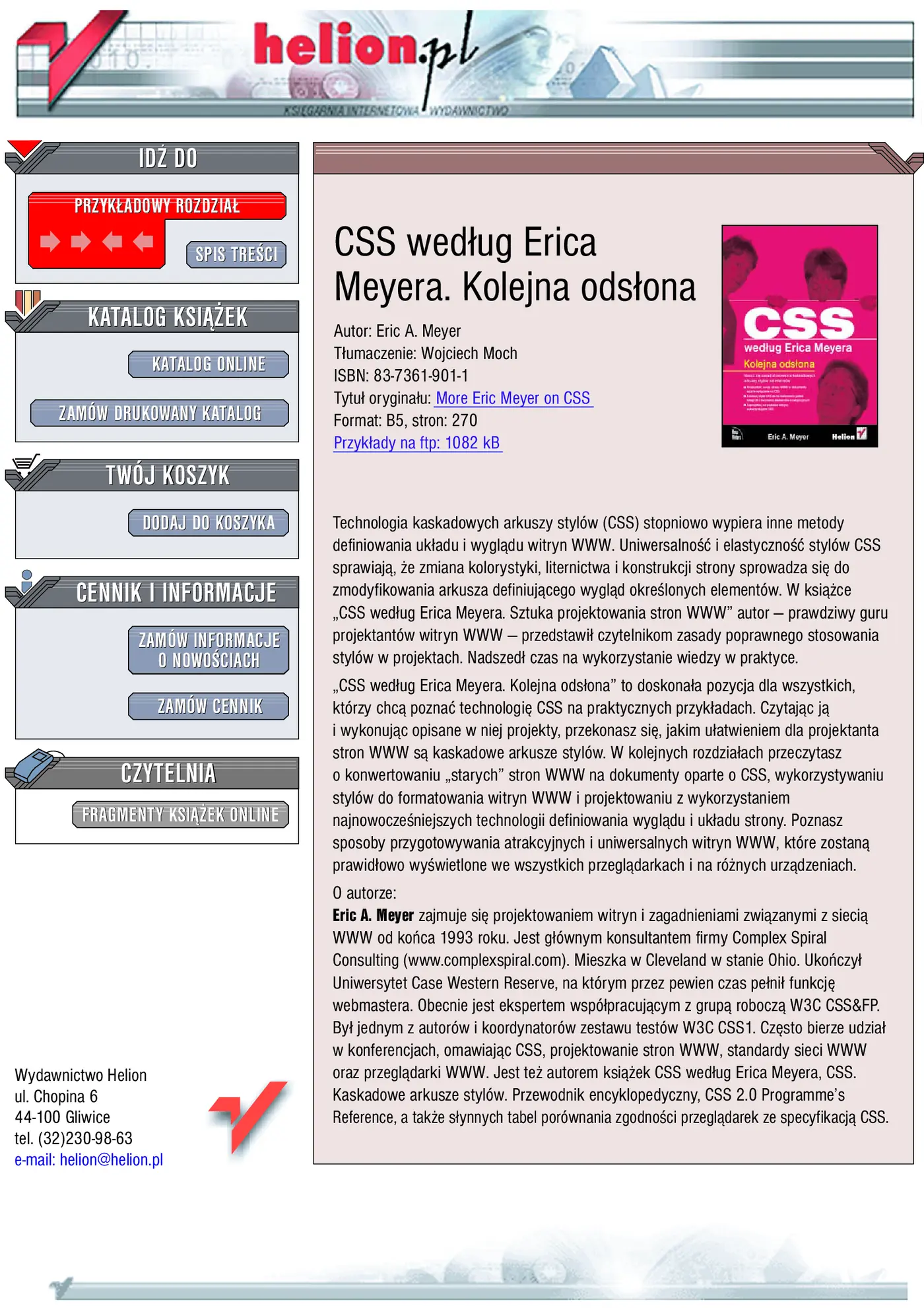 Fragment „CSS według Erica Meyera. Kolejna odsłona” — strona 1 z 29