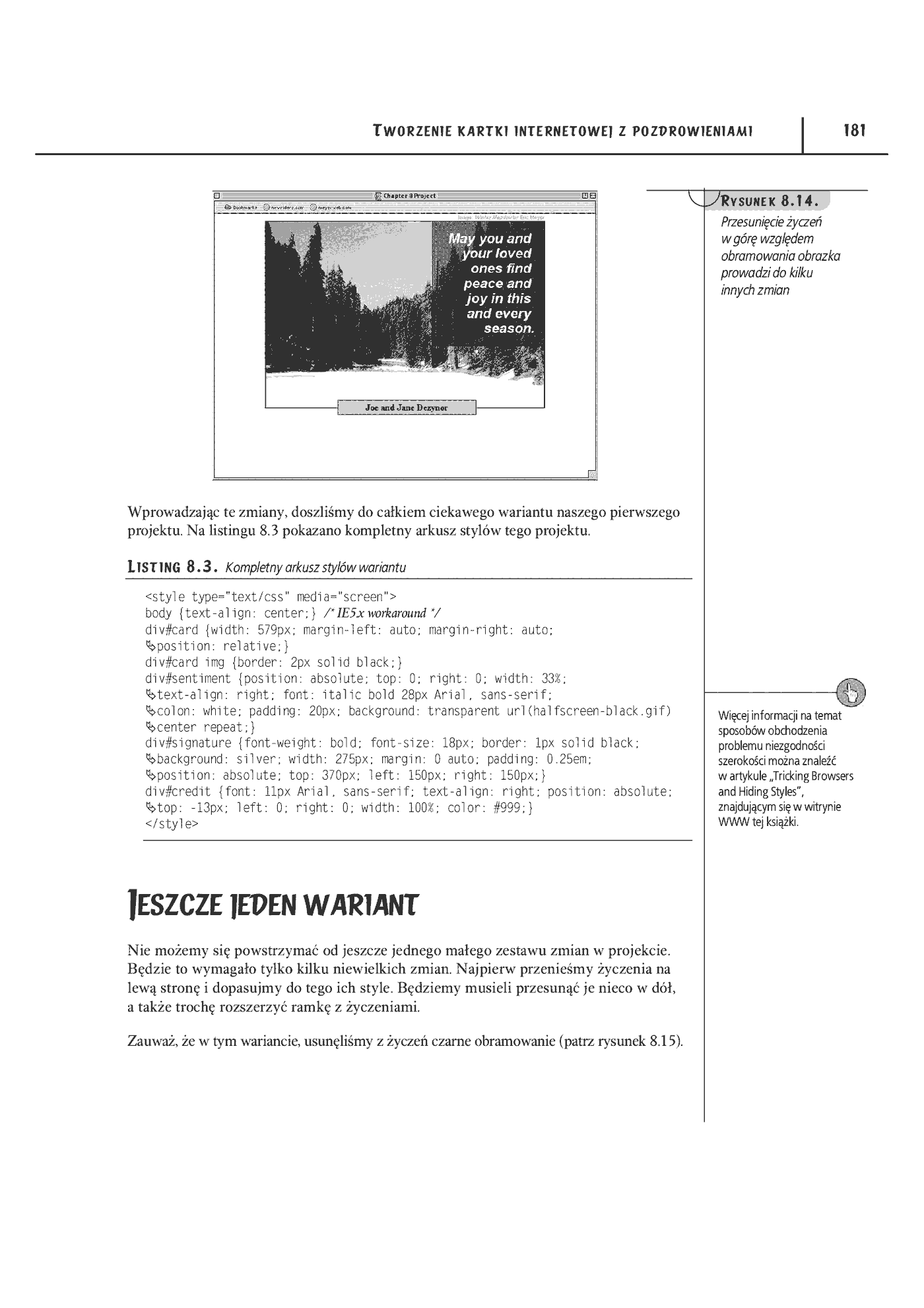 Fragment „CSS według Erica Meyera. Sztuka projektowania stron WWW” — strona 19 z 22