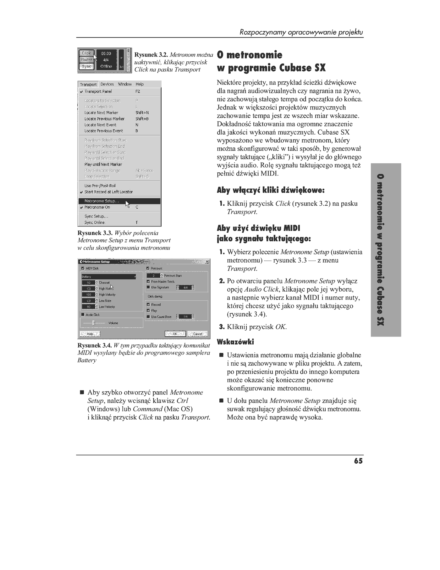 Fragment „Cubase SX. Szybki start” — strona 15 z 30