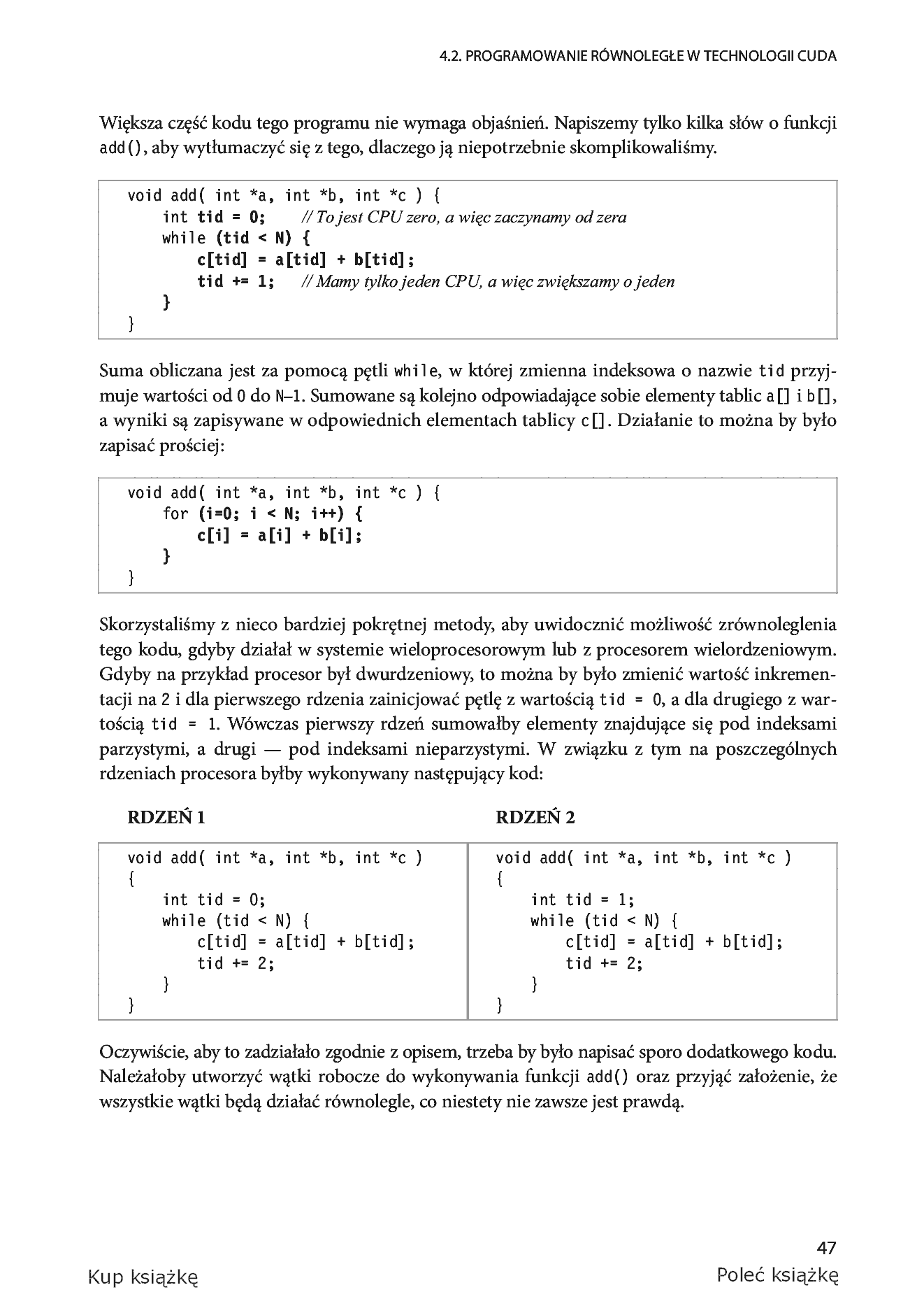 Fragment „CUDA w przykładach. Wprowadzenie do ogólnego programowania procesorów GPU” — strona 9 z 31