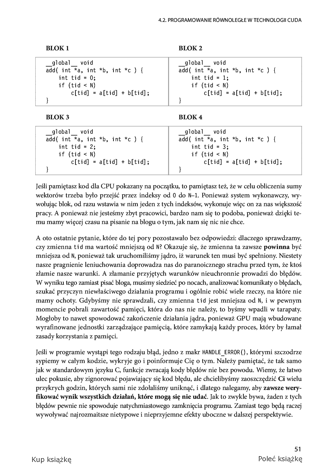 Fragment „CUDA w przykładach. Wprowadzenie do ogólnego programowania procesorów GPU” — strona 13 z 31