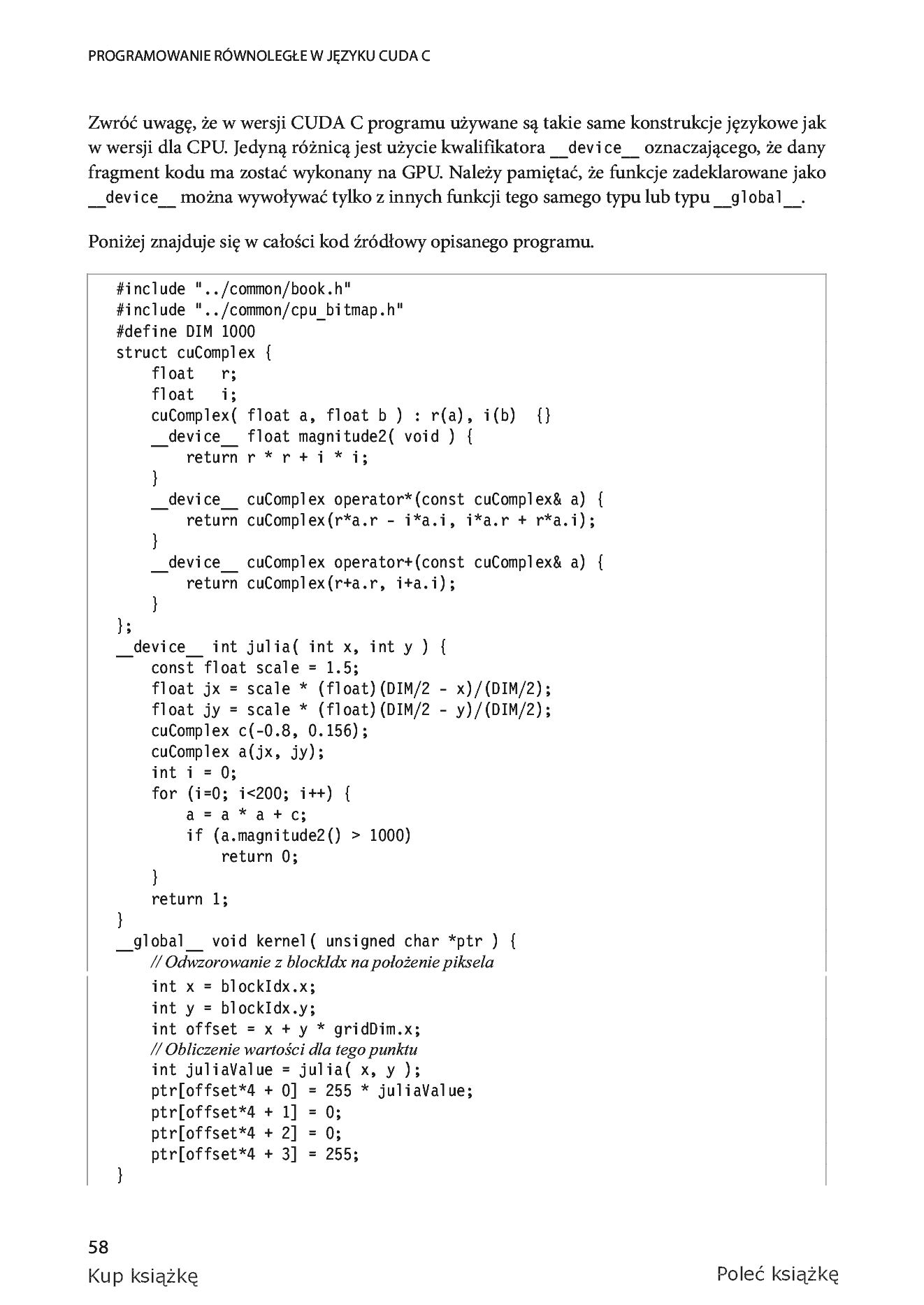 Fragment „CUDA w przykładach. Wprowadzenie do ogólnego programowania procesorów GPU” — strona 20 z 31
