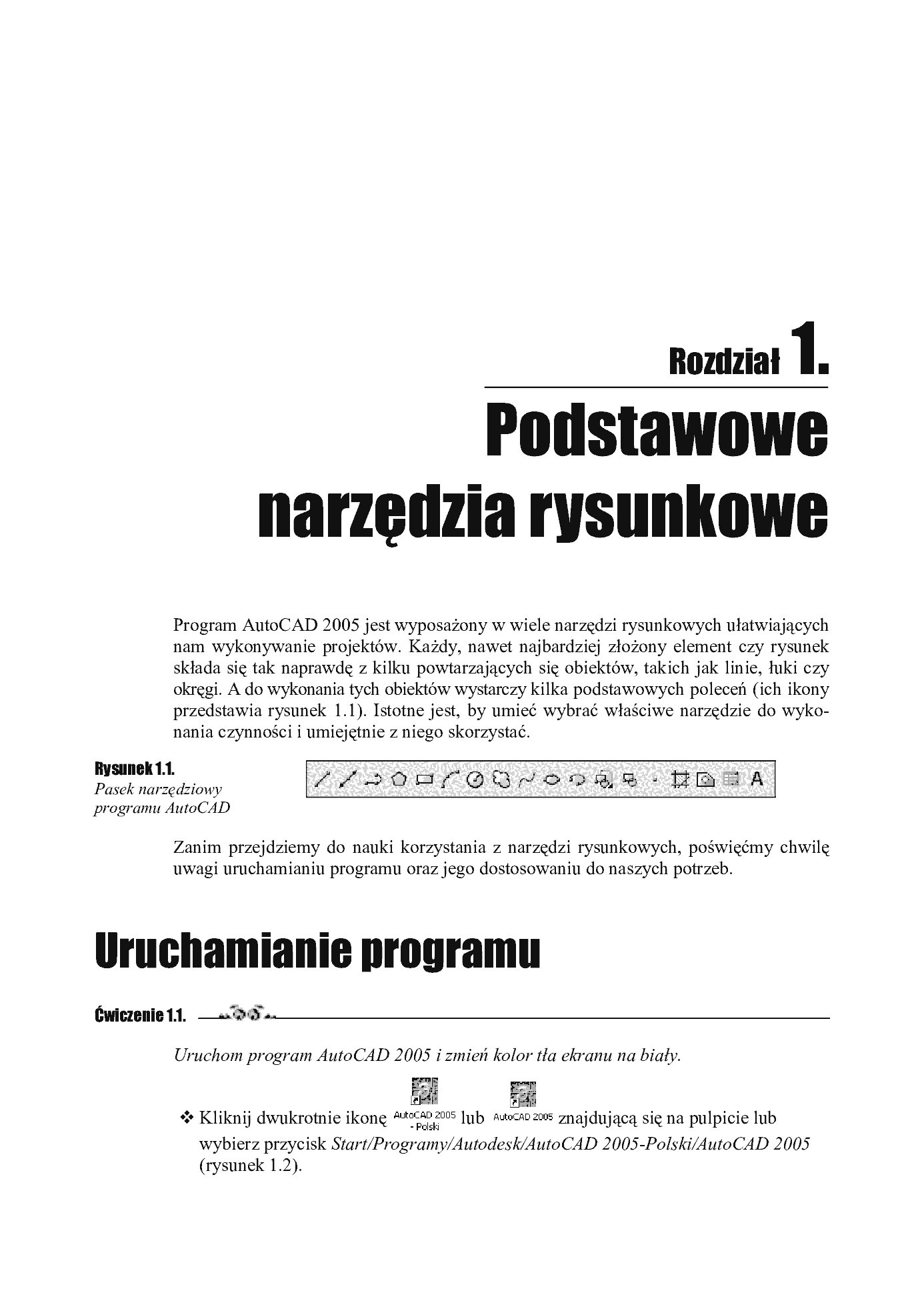 Fragment „AutoCAD 2005 i 2005 PL. Ćwiczenia praktyczne” — strona 4 z 9