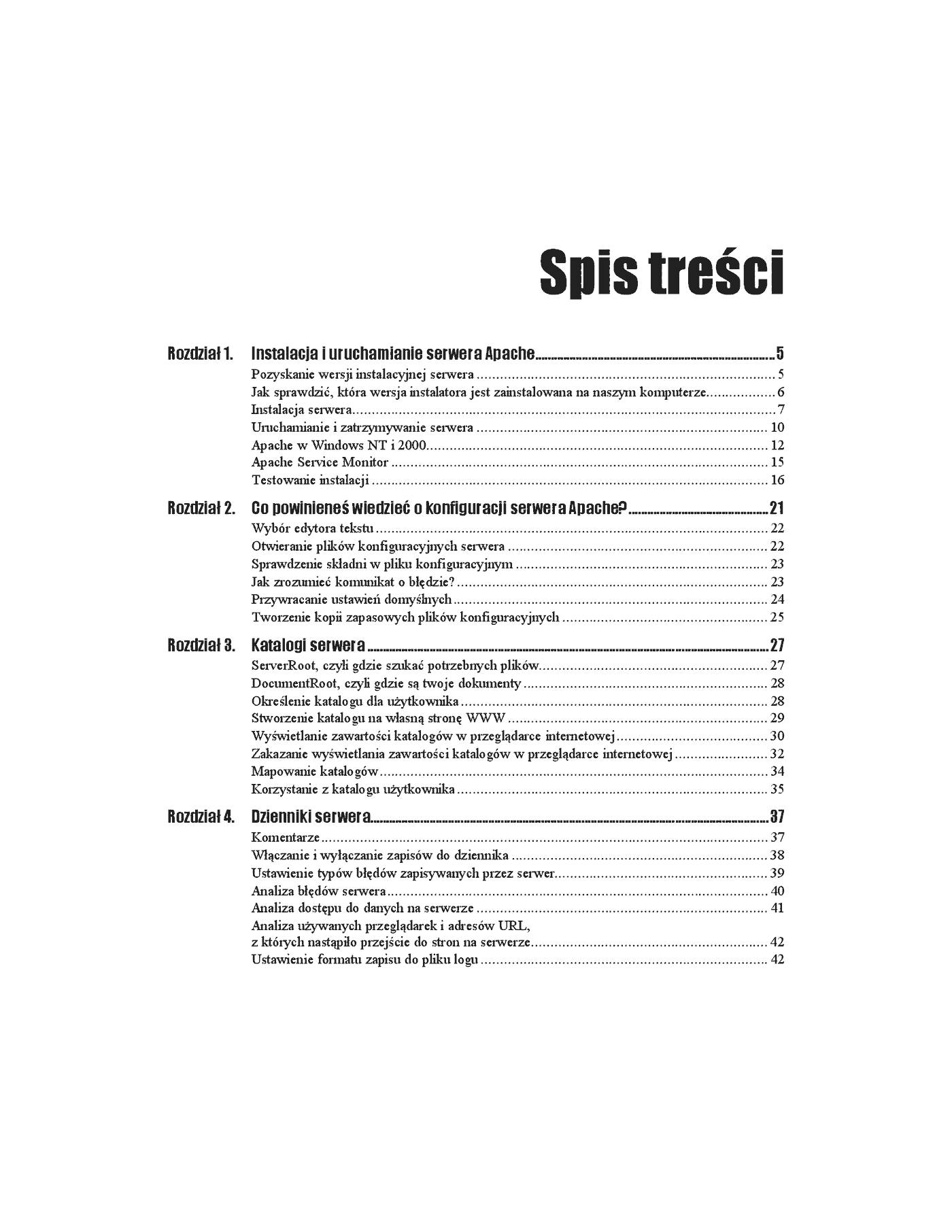 Fragment „Apache 2.0 dla Windows. Ćwiczenia” — strona 2 z 13