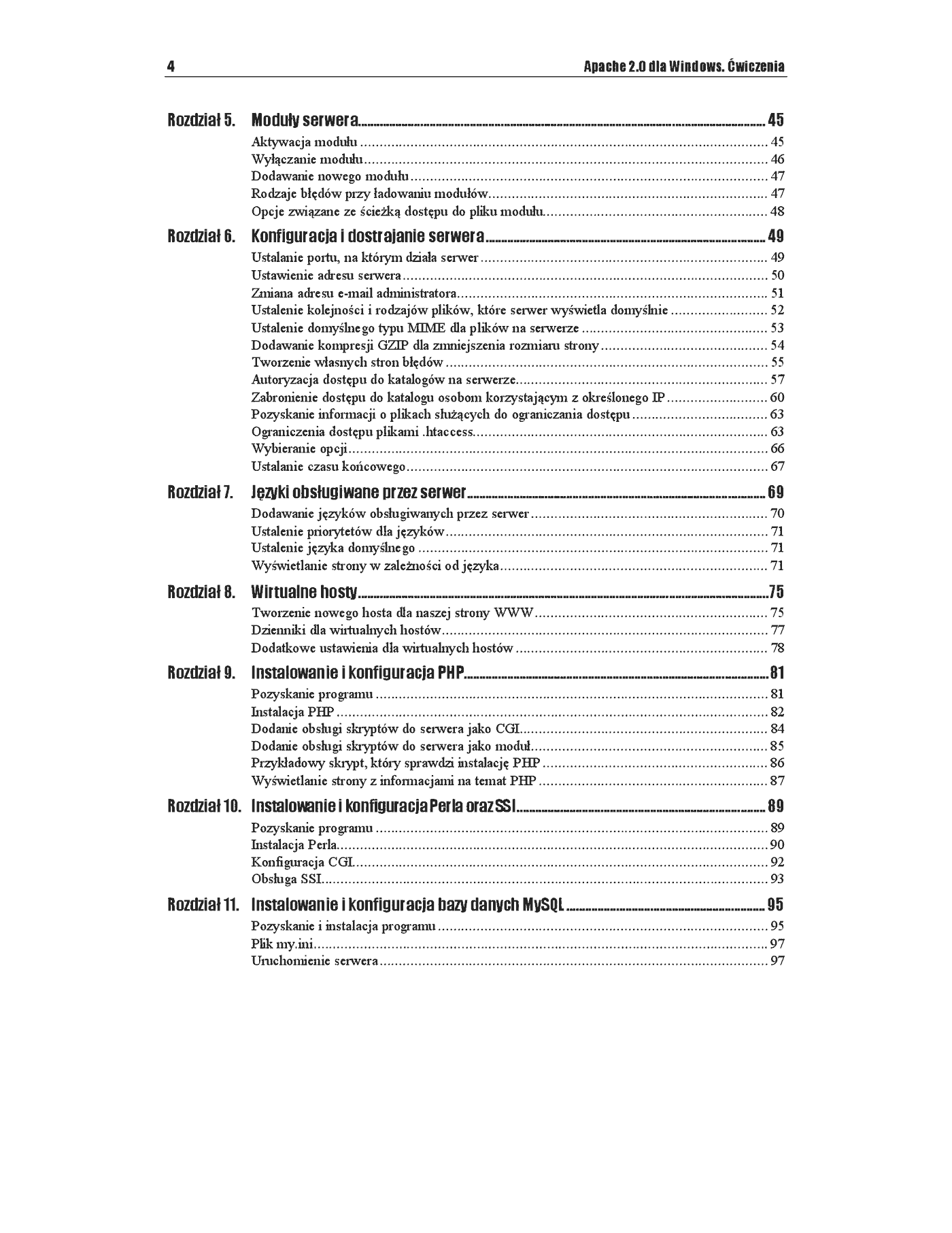Fragment „Apache 2.0 dla Windows. Ćwiczenia” — strona 3 z 13