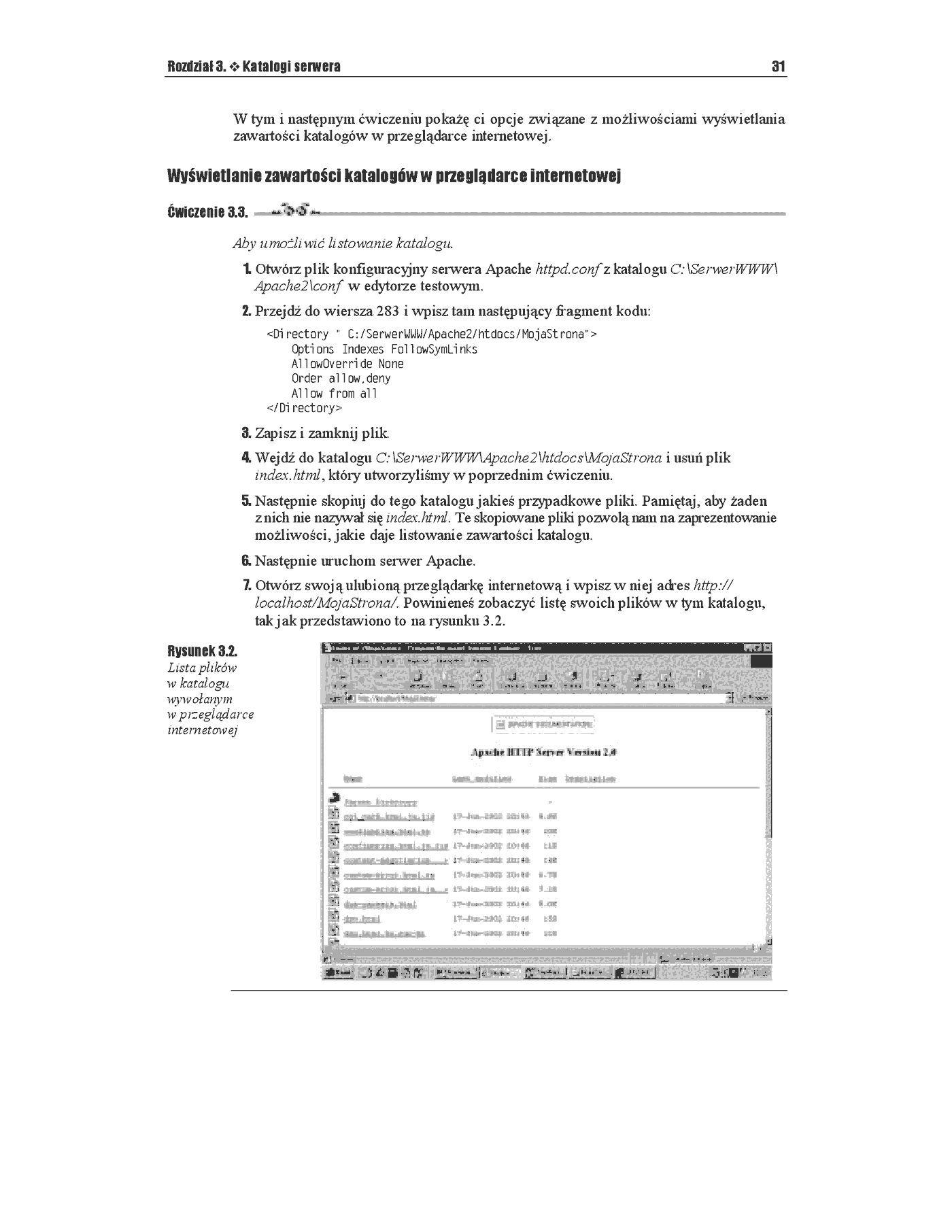 Fragment „Apache 2.0 dla Windows. Ćwiczenia” — strona 8 z 13
