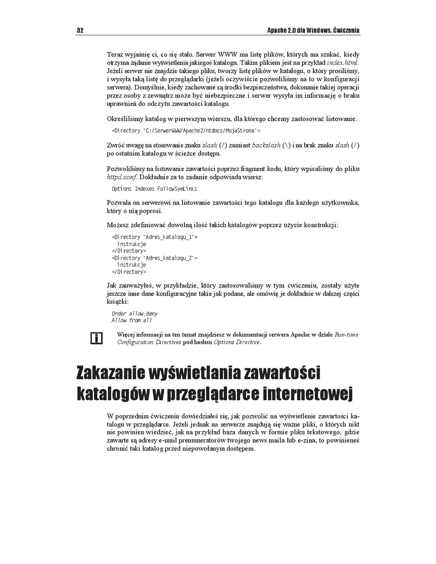 Fragment „Apache 2.0 dla Windows. Ćwiczenia” — strona 9 z 13