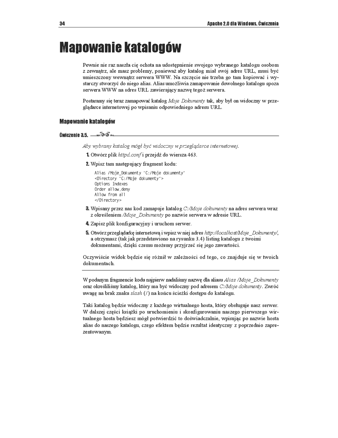 Fragment „Apache 2.0 dla Windows. Ćwiczenia” — strona 11 z 13