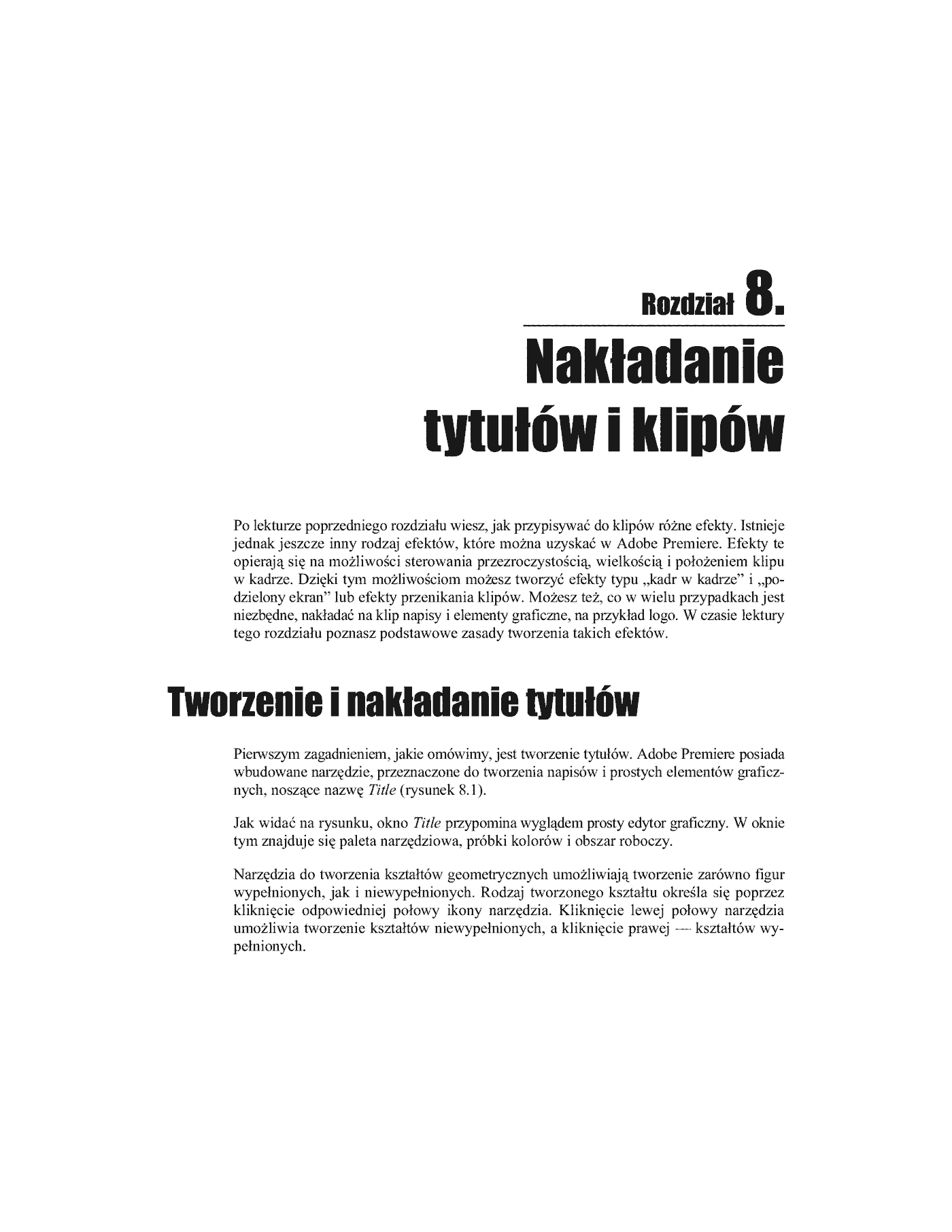 Fragment „Adobe Premiere 6. Ćwiczenia praktyczne” — strona 4 z 18