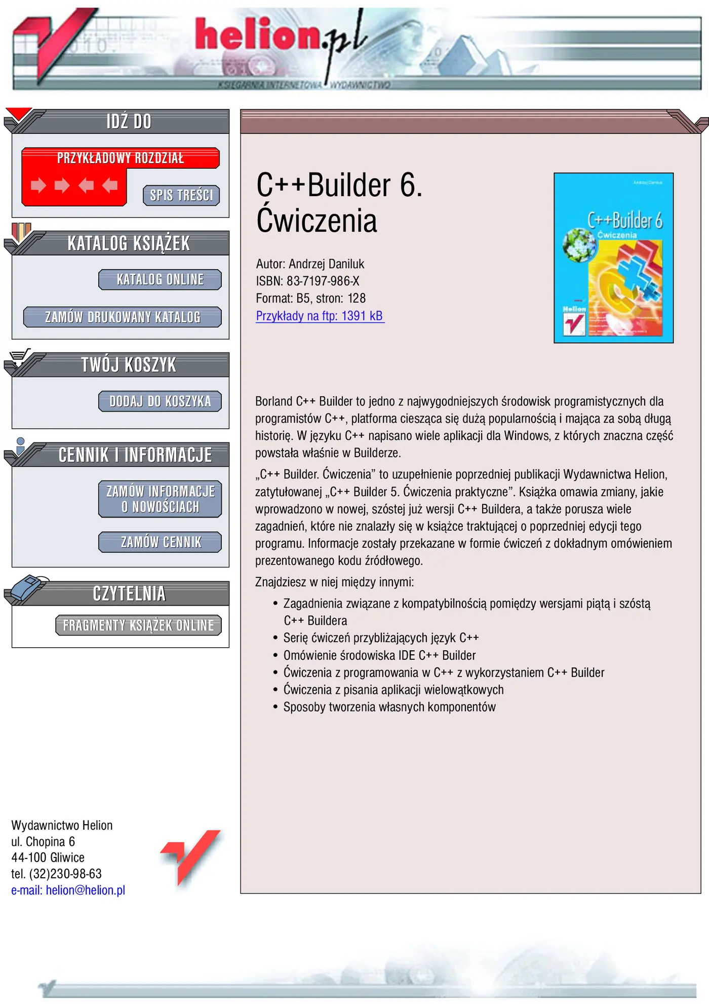 Fragment „C++Builder 6. Ćwiczenia” — strona 1 z 49
