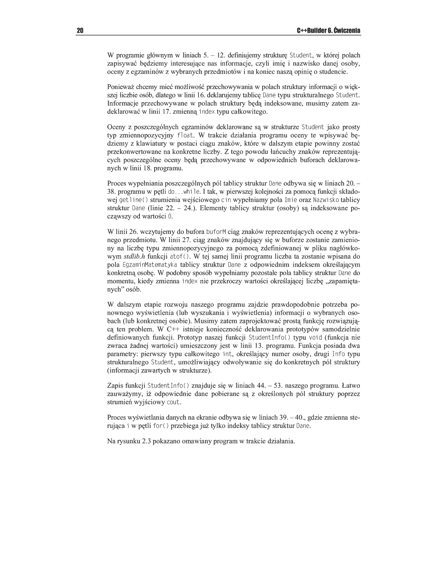 Fragment „C++Builder 6. Ćwiczenia” — strona 13 z 49