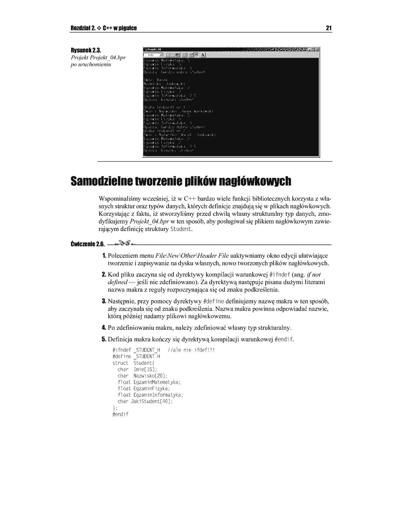 Fragment „C++Builder 6. Ćwiczenia” — strona 14 z 49