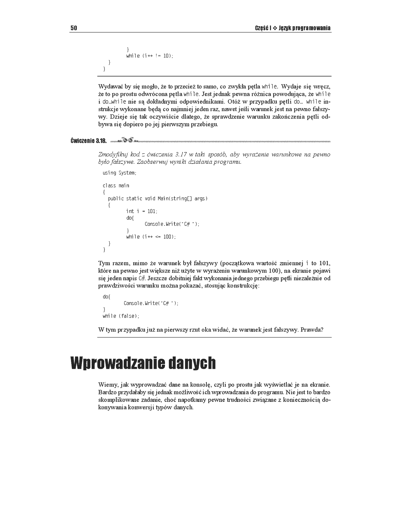 Fragment „C#. Ćwiczenia” — strona 19 z 28
