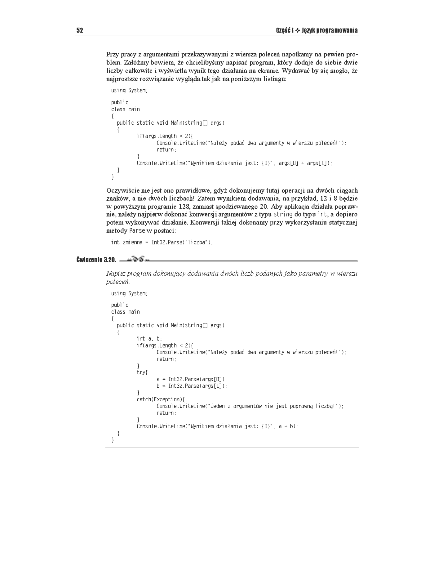 Fragment „C#. Ćwiczenia” — strona 21 z 28