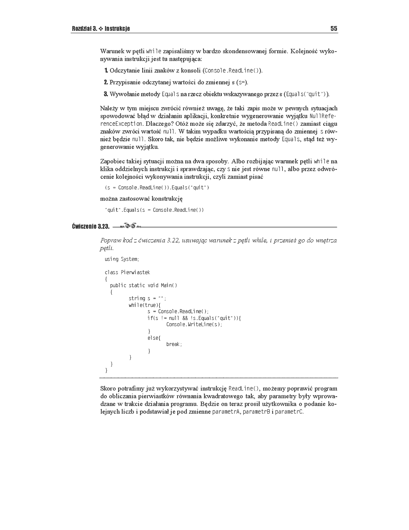 Fragment „C#. Ćwiczenia” — strona 24 z 28