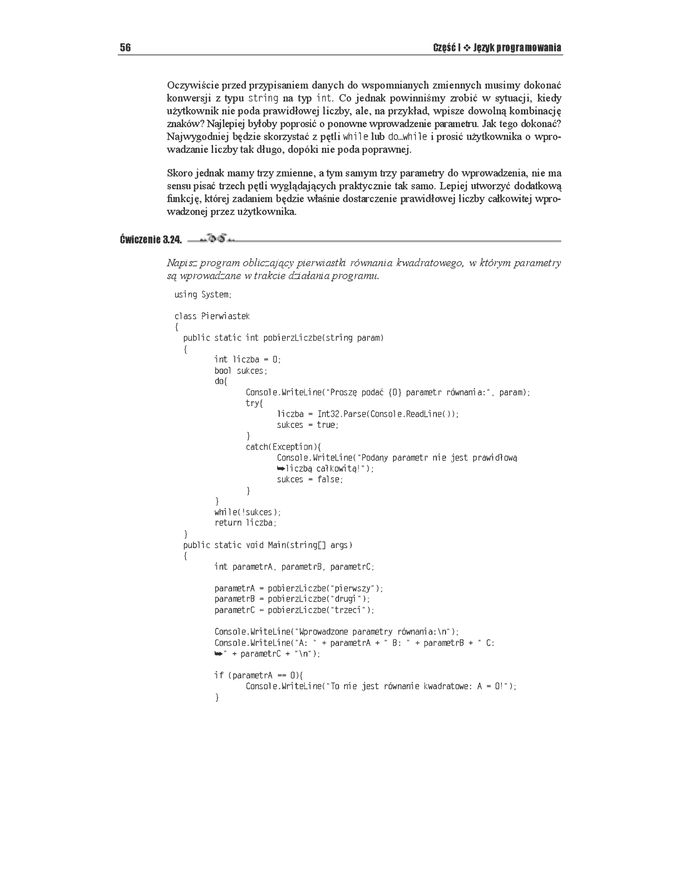 Fragment „C#. Ćwiczenia” — strona 25 z 28