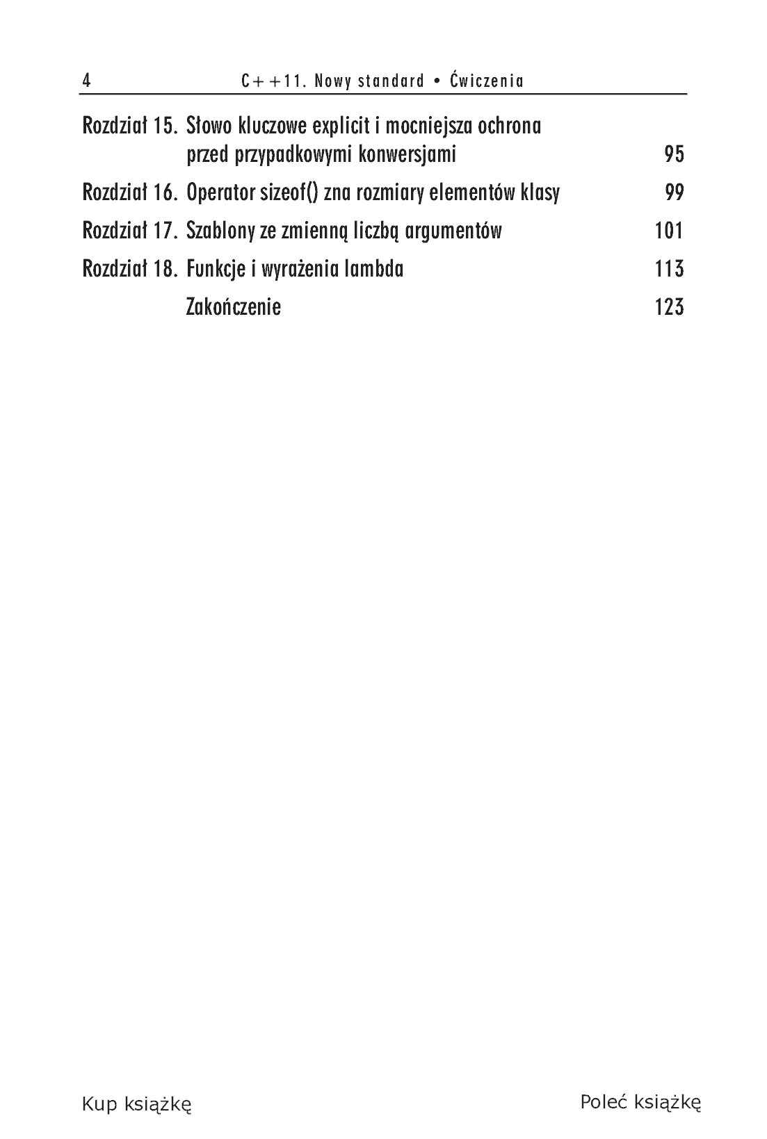 Fragment „C++11. Nowy standard. Ćwiczenia” — strona 4 z 14